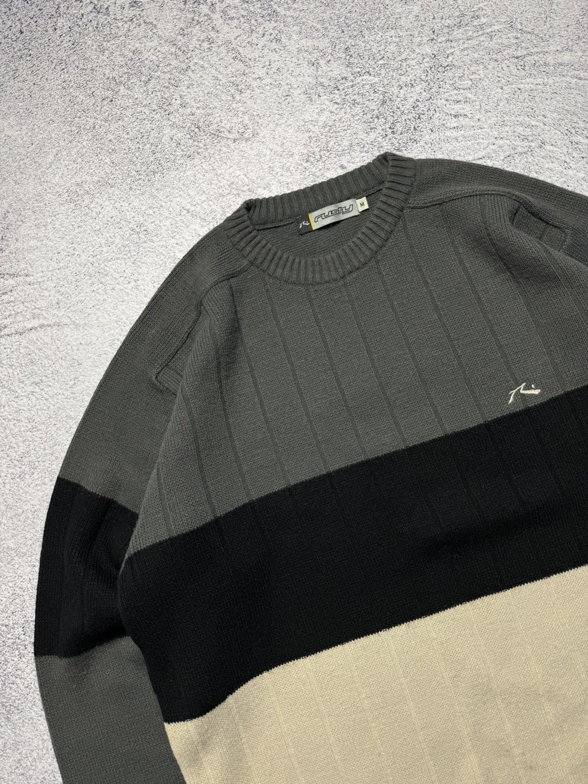 Rusty Vintage 90s Rusty Sweater Surf Knit Australian Skate Rare Size US M / EU 48-50 / 2 - 2 Thumbnail