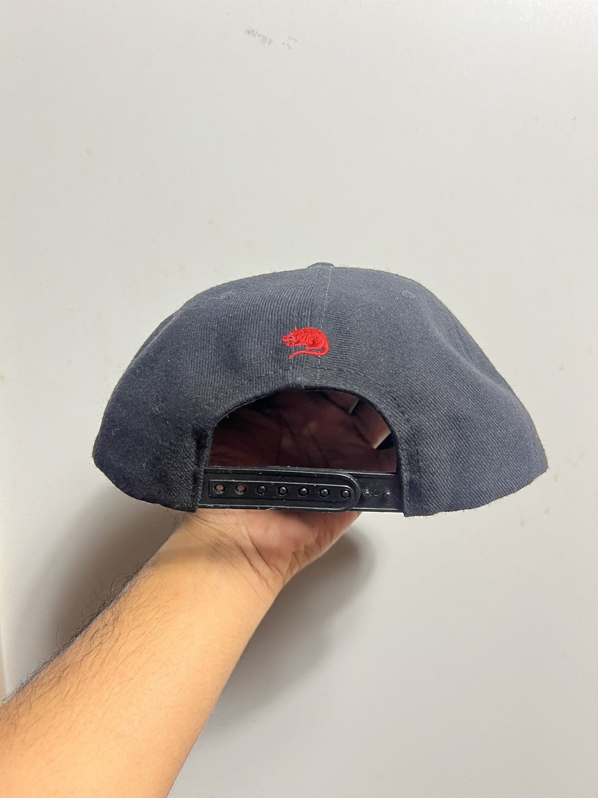 Stray Rats Stray Rats Two Tone College Arch Hat Black Red Size ONE SIZE - 3 Thumbnail