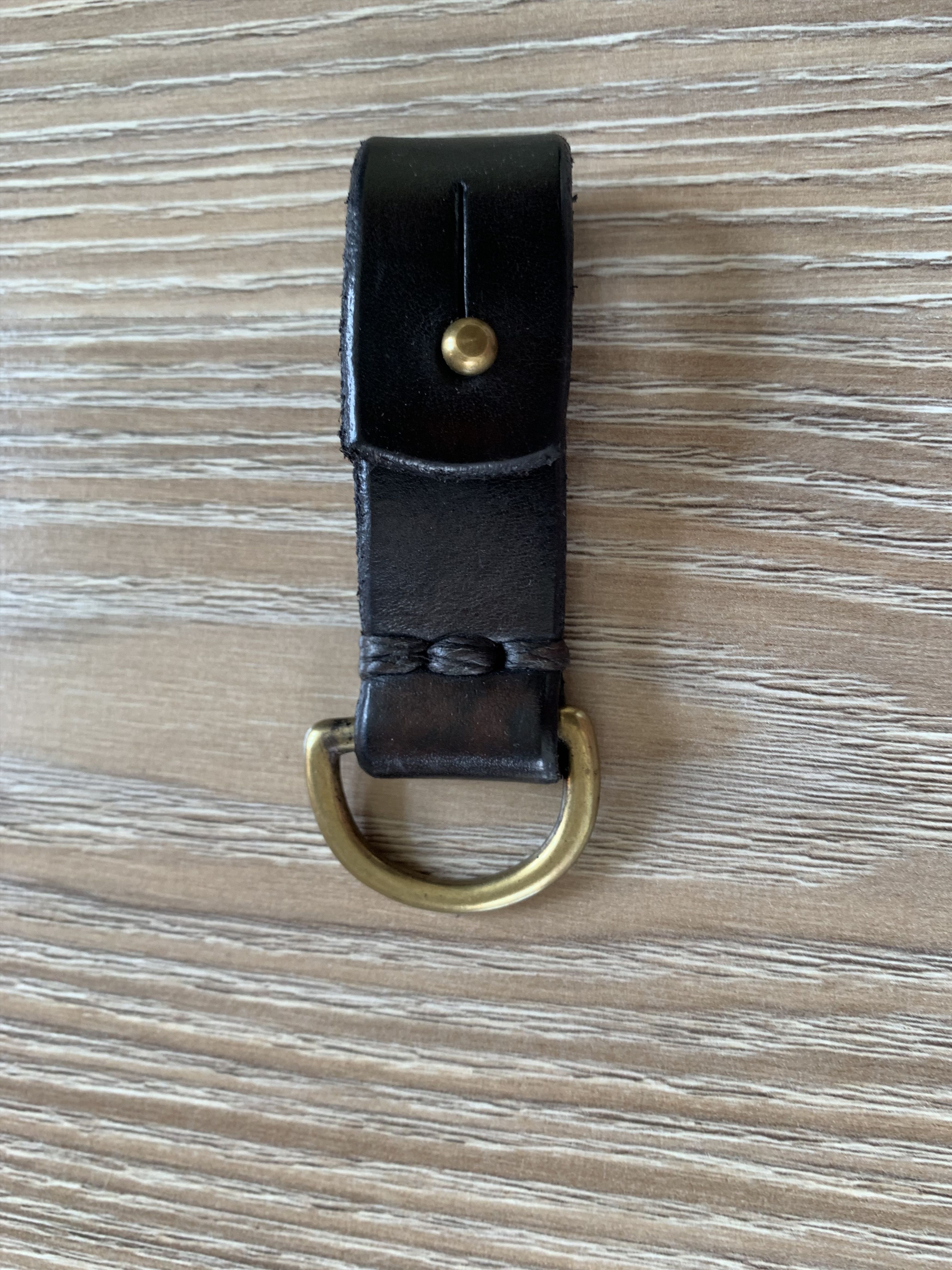 Handmade Leather Keychain With Embossing Size ONE SIZE - 5 Thumbnail