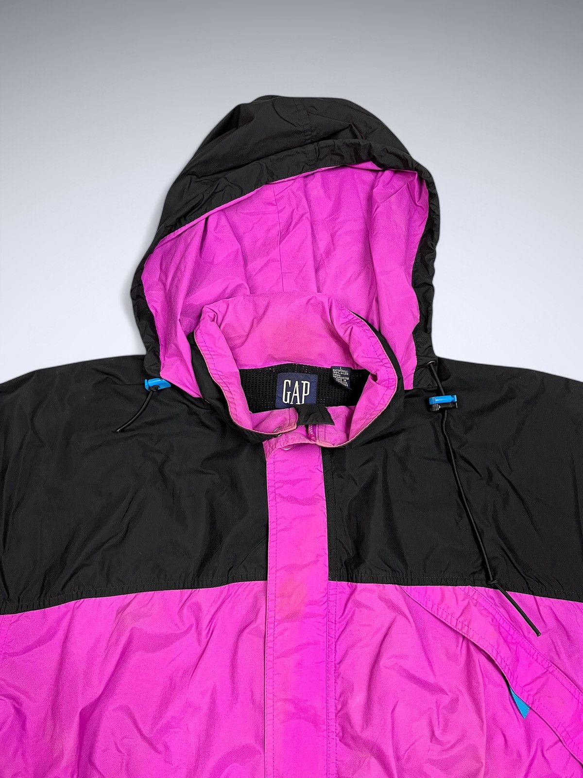 Gap × Vintage 80s GAP Two Tone Womens Parka Jackets Size US L / EU 52-54 / 3 - 3 Thumbnail