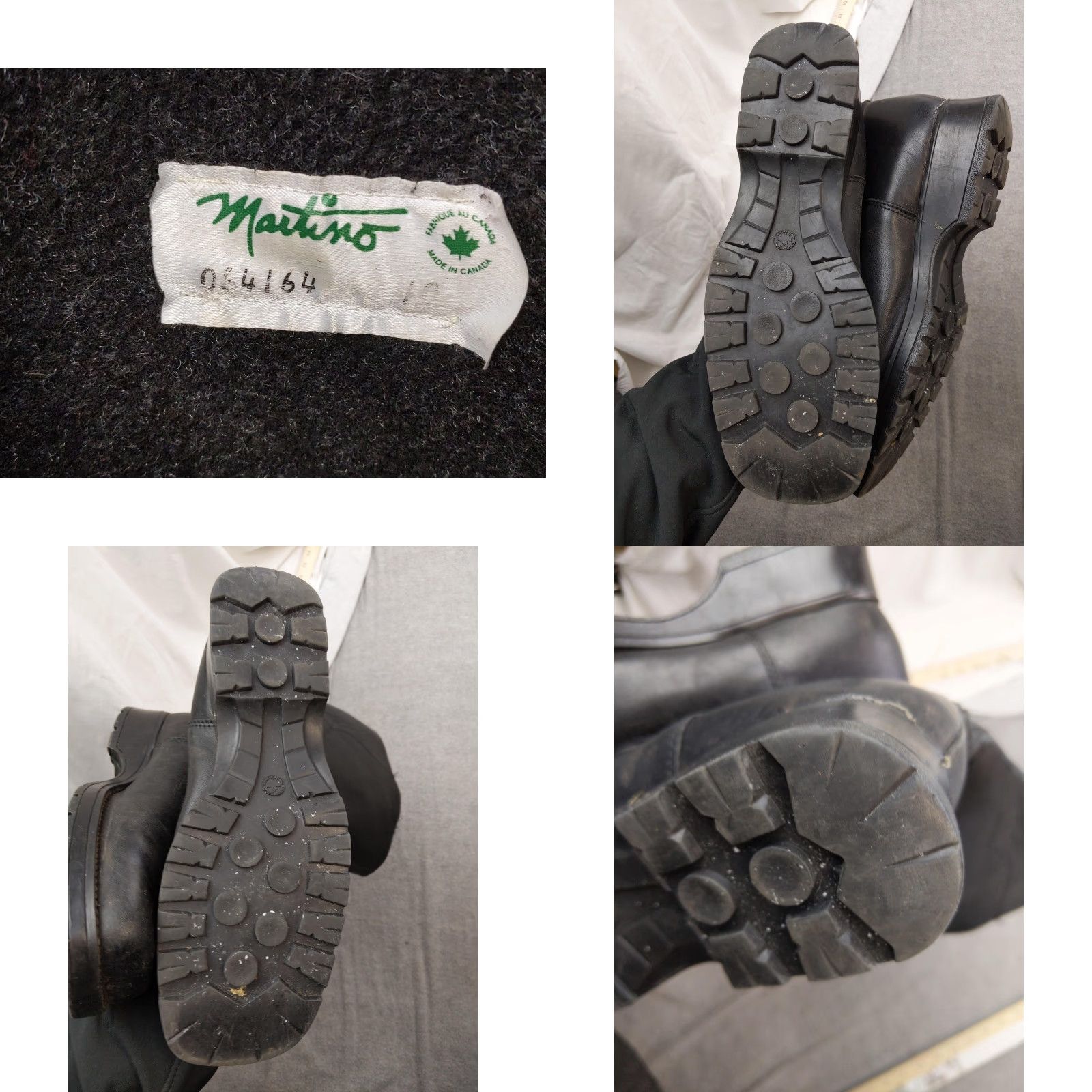 Vintage Martino Snow Boots Womens 10 Black Leather Zip Mid-Calf Lined Canada 064164 Size US 10 / IT 40 - 8 Thumbnail