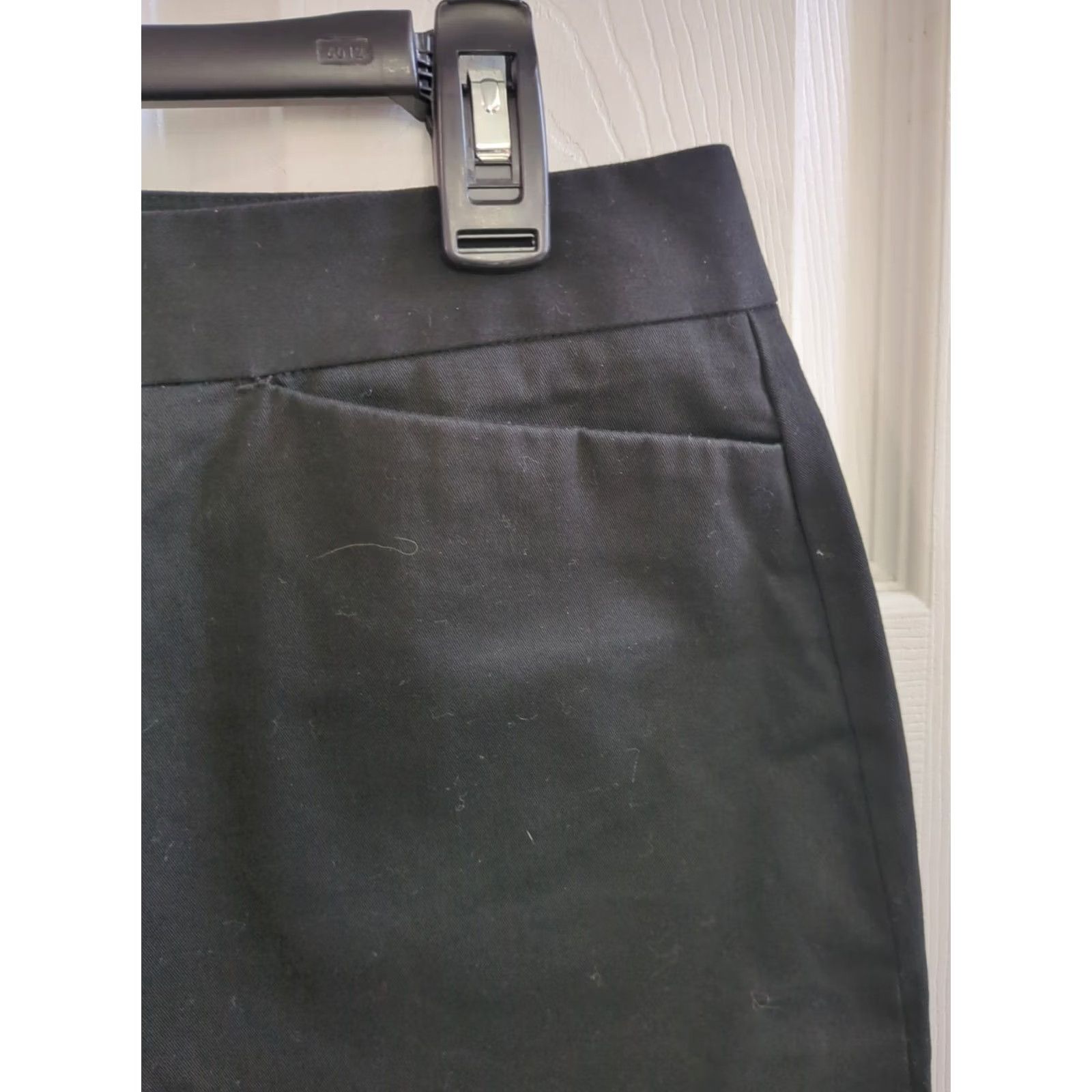 Dockers DOCKERS Skirt Women 12 Black Midi Slit Pockets Casual Workwear Regular Size 12 Womens Size 34" / US 12 / IT 48 - 2 Thumbnail