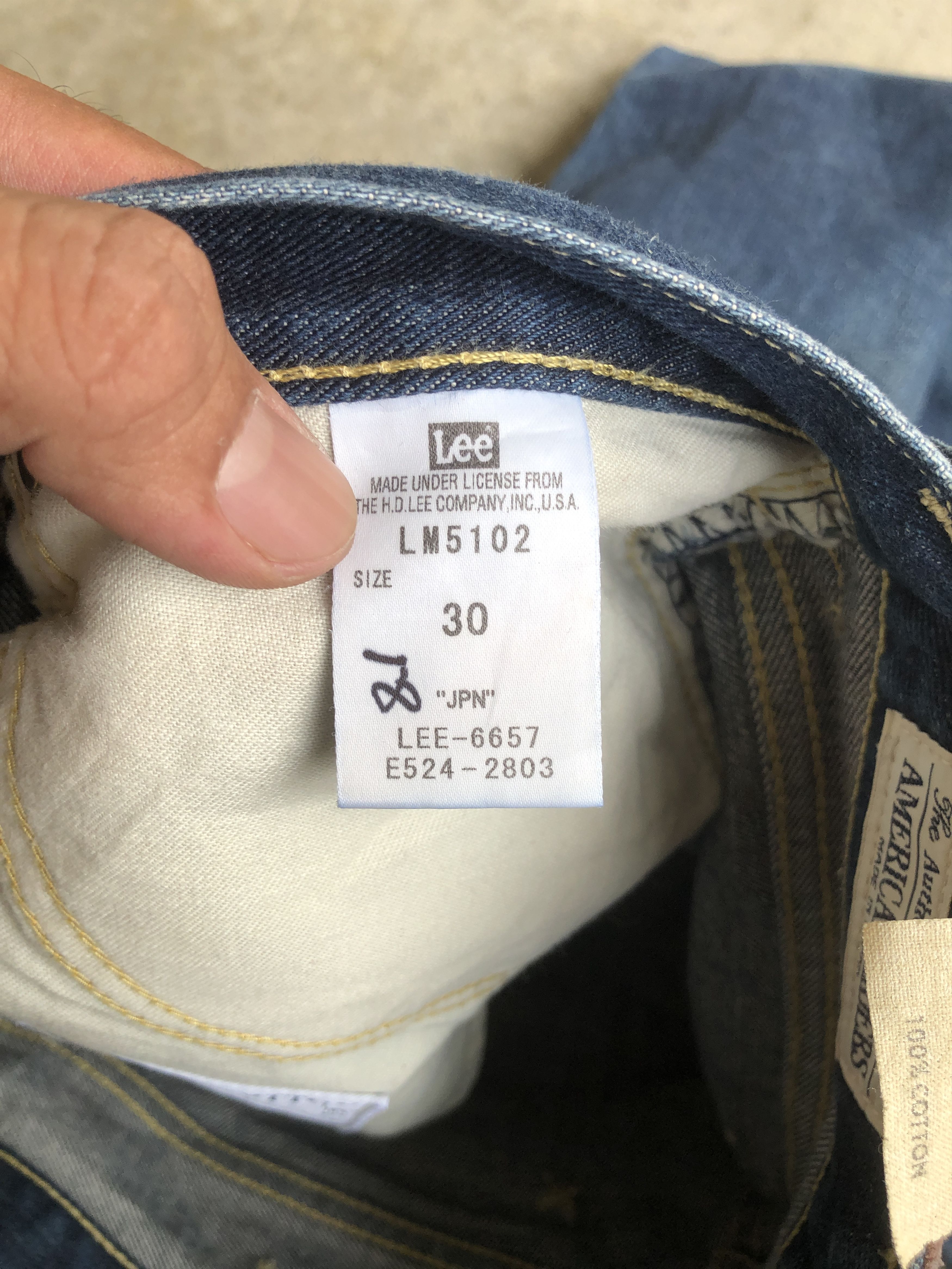 Lee Lee Riders Japan Bootcut Flare Denim Jeans Size US 32 / EU 48 - 11 Thumbnail
