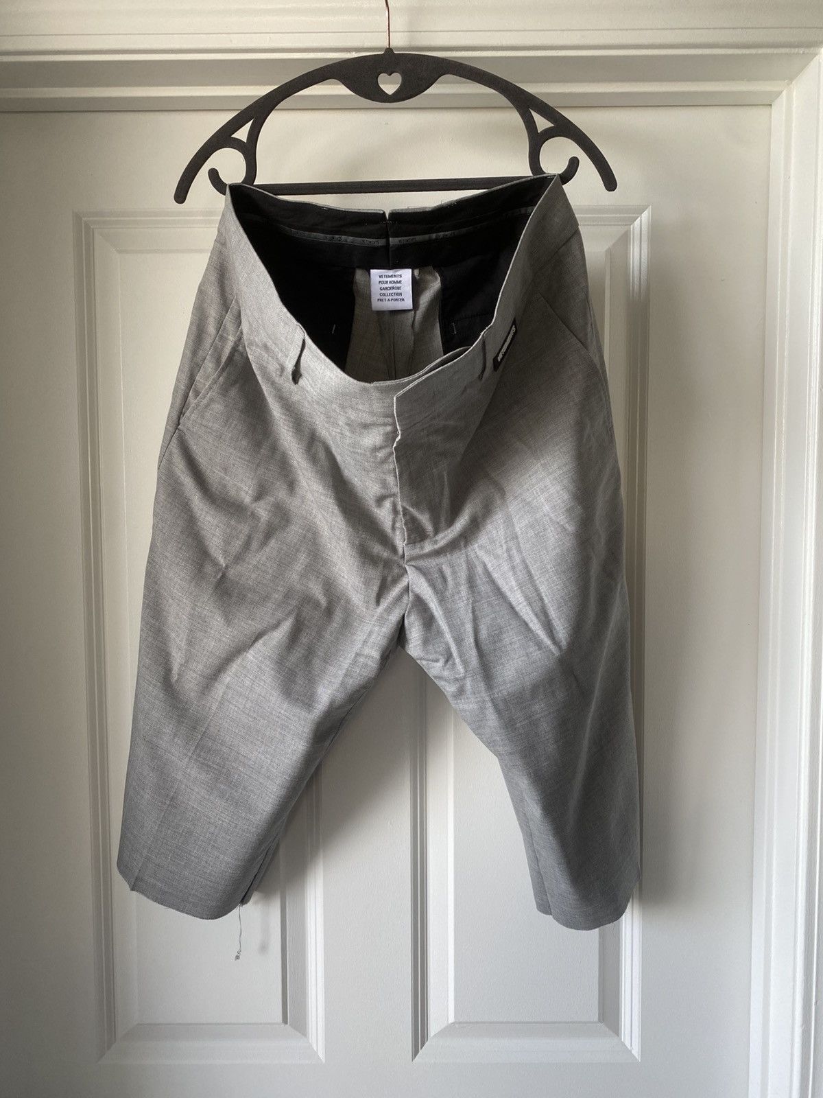 Vetements Vetements Grey Tailored Shorts Size US 32 / EU 48 - 1 Thumbnail