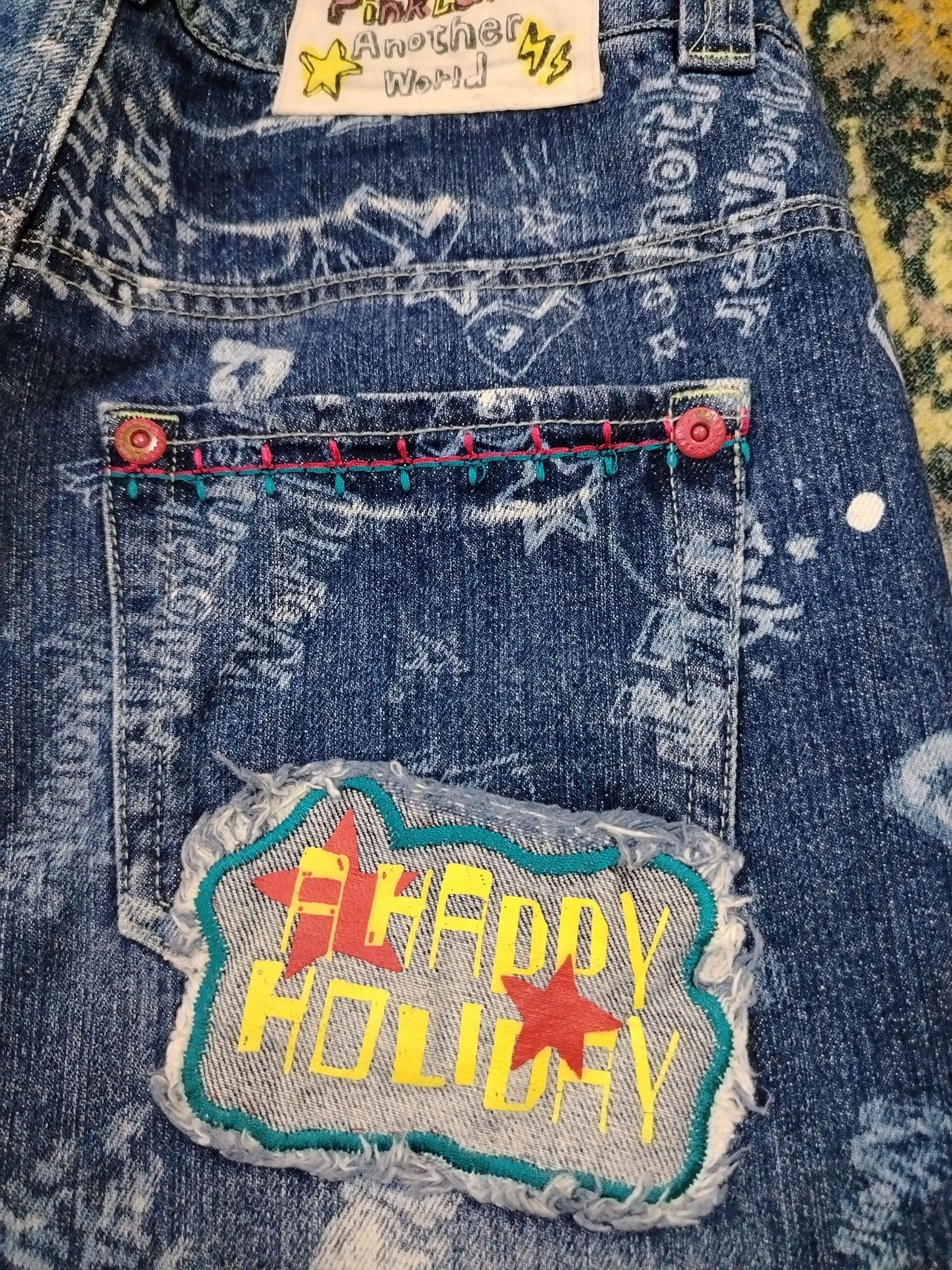 Other Pink Latte over print patch denim Size 30" / US 8 / IT 44 - 4 Thumbnail