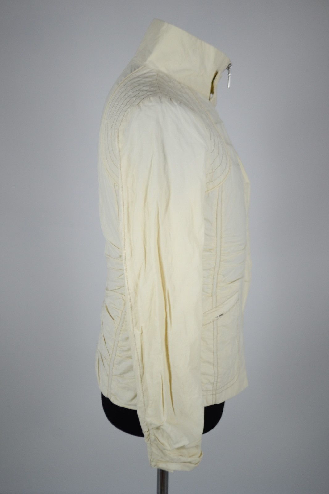 Moncler × Moncler Gamme Bleu × Moncler Grenoble VTG 90’s Logo Tab Biege Long Sleeve Trench Zip Coat Down Jacket 3 Size L / US 10 / IT 46 - 7 Thumbnail