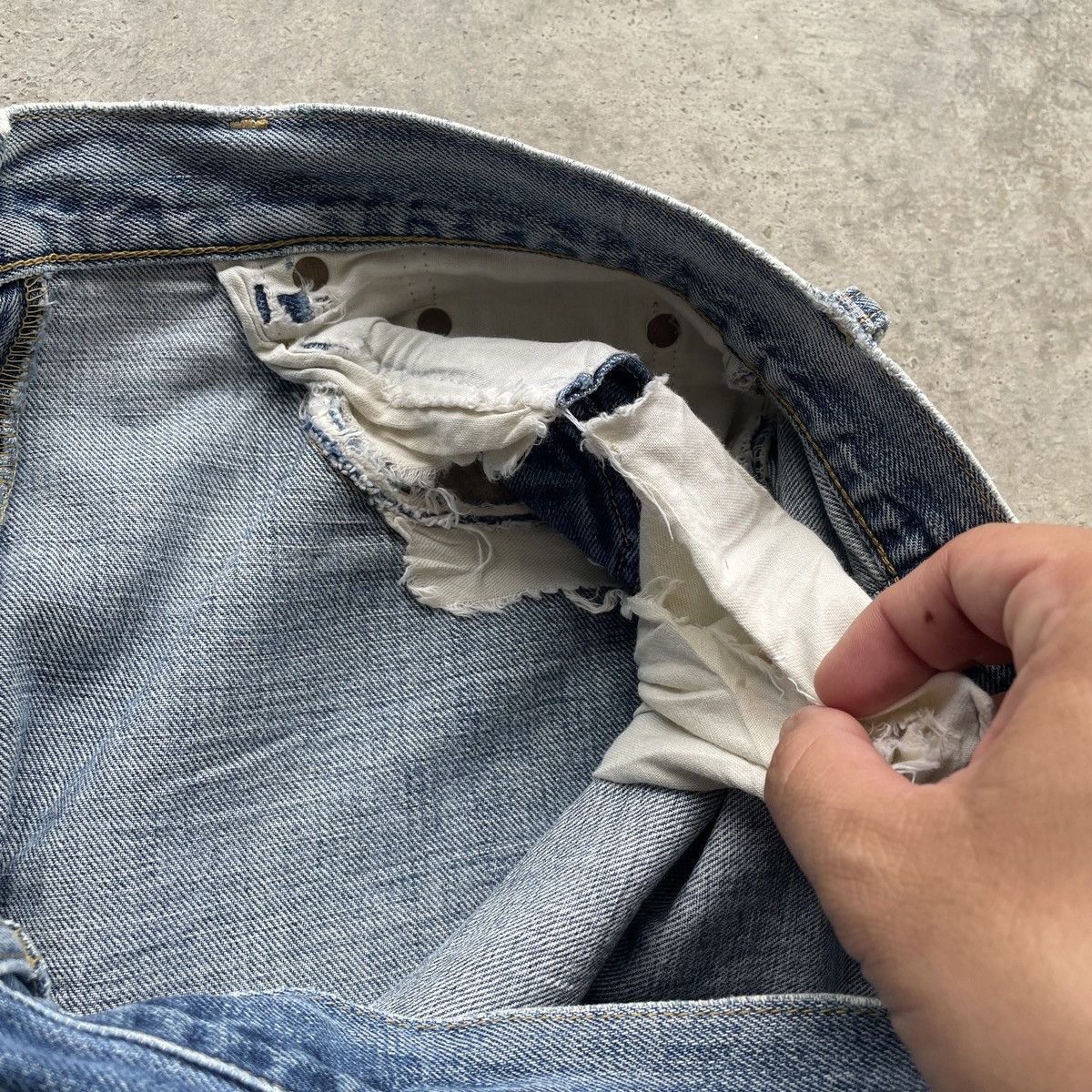 Levi's Vintage Clothing W32💥 Levis 503 Big E Vintage Distressed Jeans Faded Pants Size US 32 / EU 48 - 12 Thumbnail