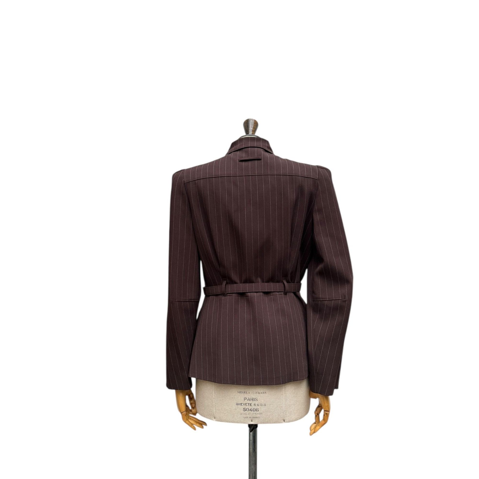 Jean Paul Gaultier SS 1995 Brown Pinstripe Suit Size XS / US 0-2 / IT 36-38 - 8 Thumbnail
