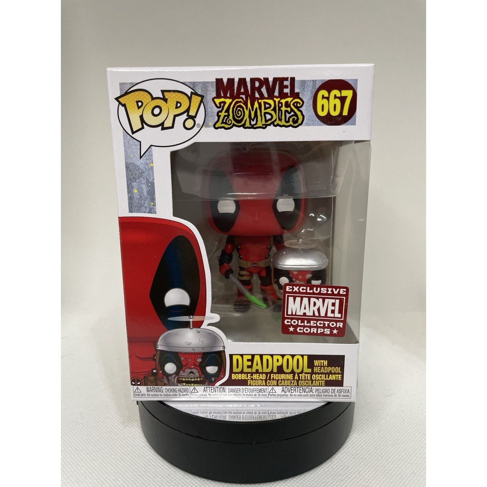 Marvel Comics Funko POP 667 Deadpool w Headpool Collector Corps Exclusive Size ONE SIZE - 1 Thumbnail