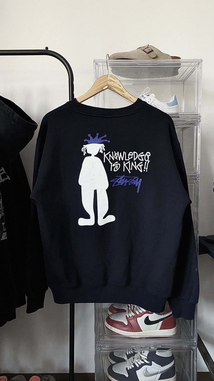 STUSSY トップス　knowledge is king‼︎ Vintage 90s Stussy Knowledge Is King Shirt - TokoPyramid