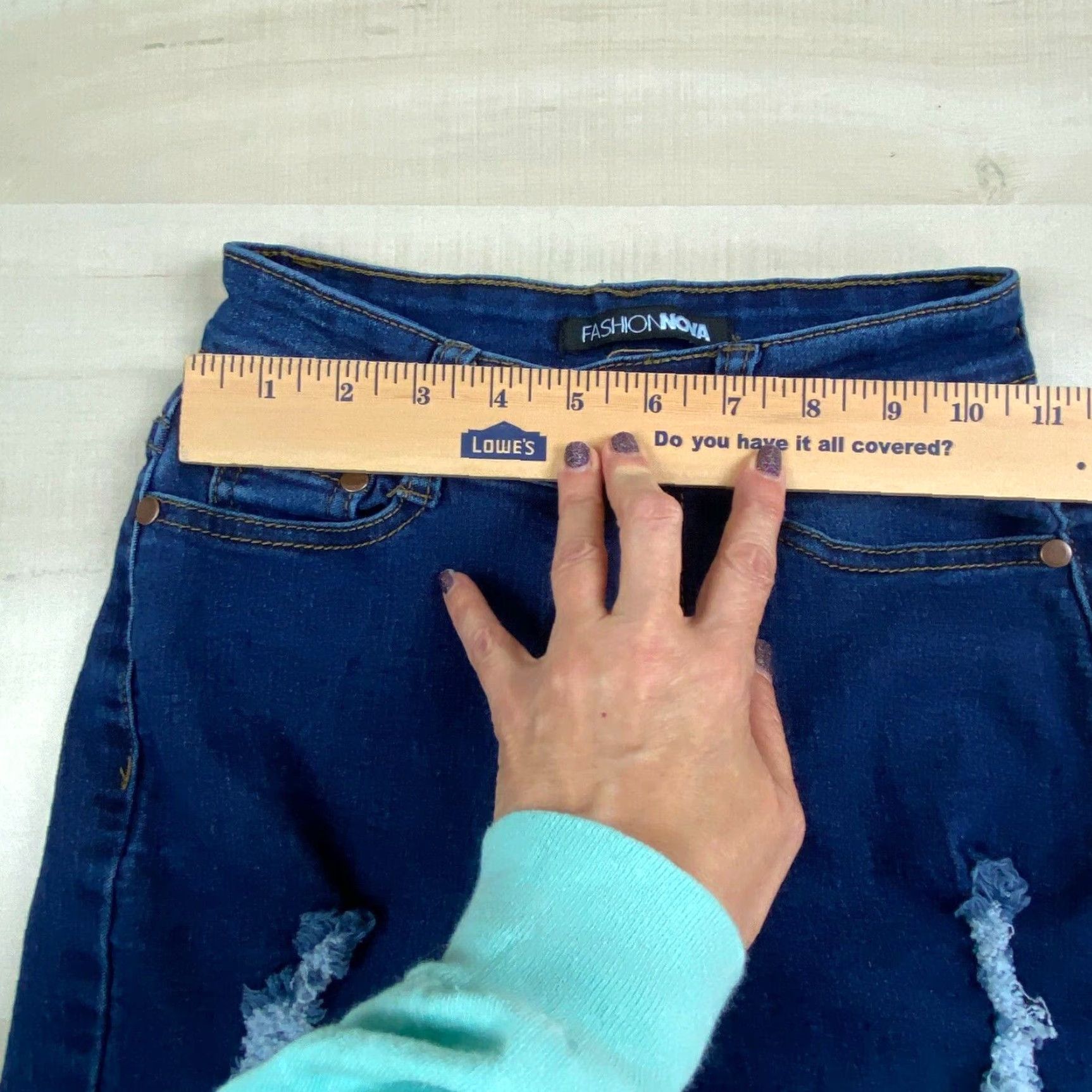 Fashion Nova Fashion Nova Womens High Waist Juniors Distressed Jeans Size 1 2 Size 25" / US 0 / IT 36 - 6 Thumbnail