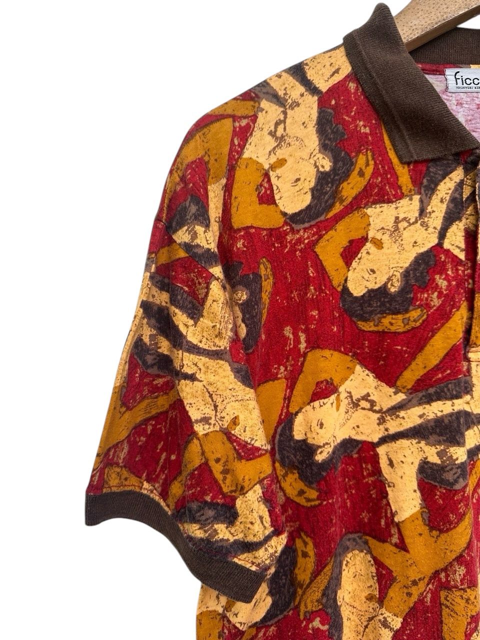 Yoshiyuki Konishi Vintage Abstract Yoshiyuki Konishi Ficce Art Polo Tee Size US L / EU 52-54 / 3 - 4 Thumbnail