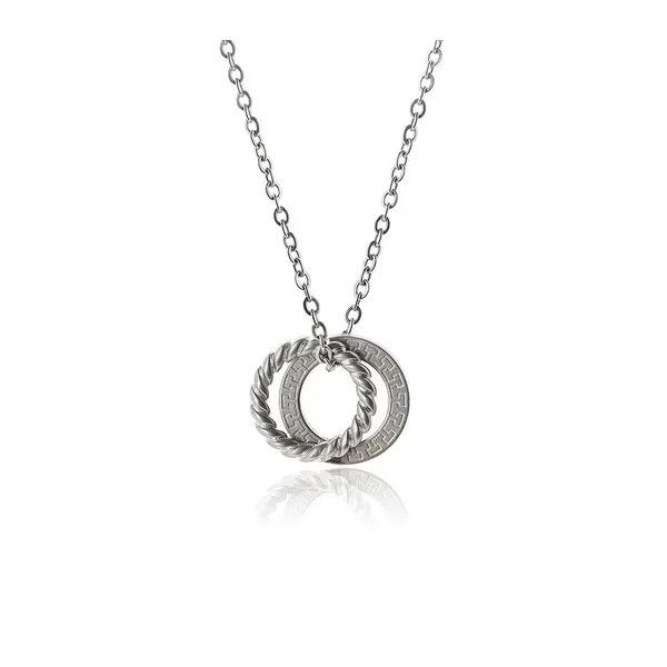Jewelry Honoka x Juri Vintage Double Ring Pendant Fashion Necklace Size ONE SIZE - 2 Thumbnail