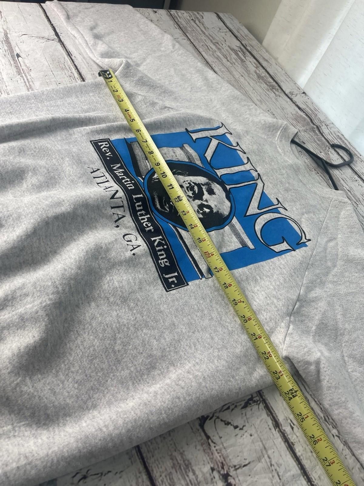 Hanes Vintage Martin Luther King Jr Sweatshirt Hanes Activewear XL Size US XL / EU 56 / 4 - 6 Thumbnail