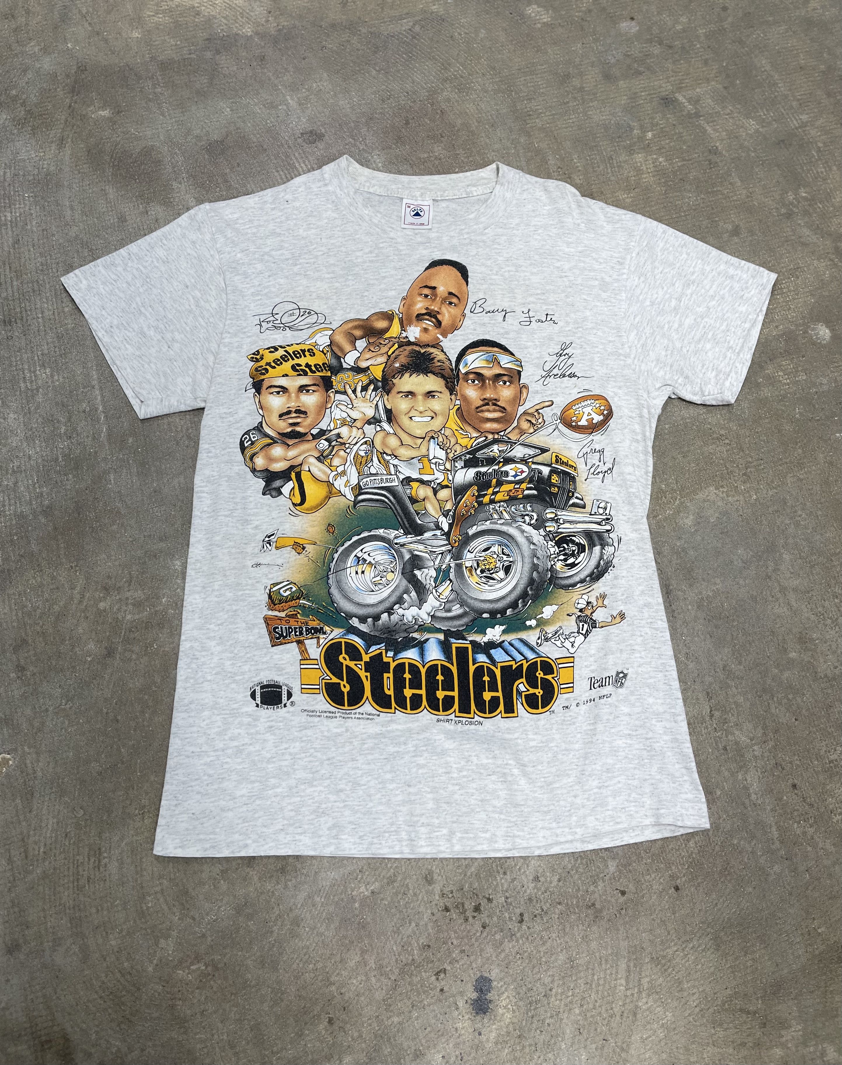 Vintage Pittsburgh Steelers Shirt Xplosion Football Tshirt, Size