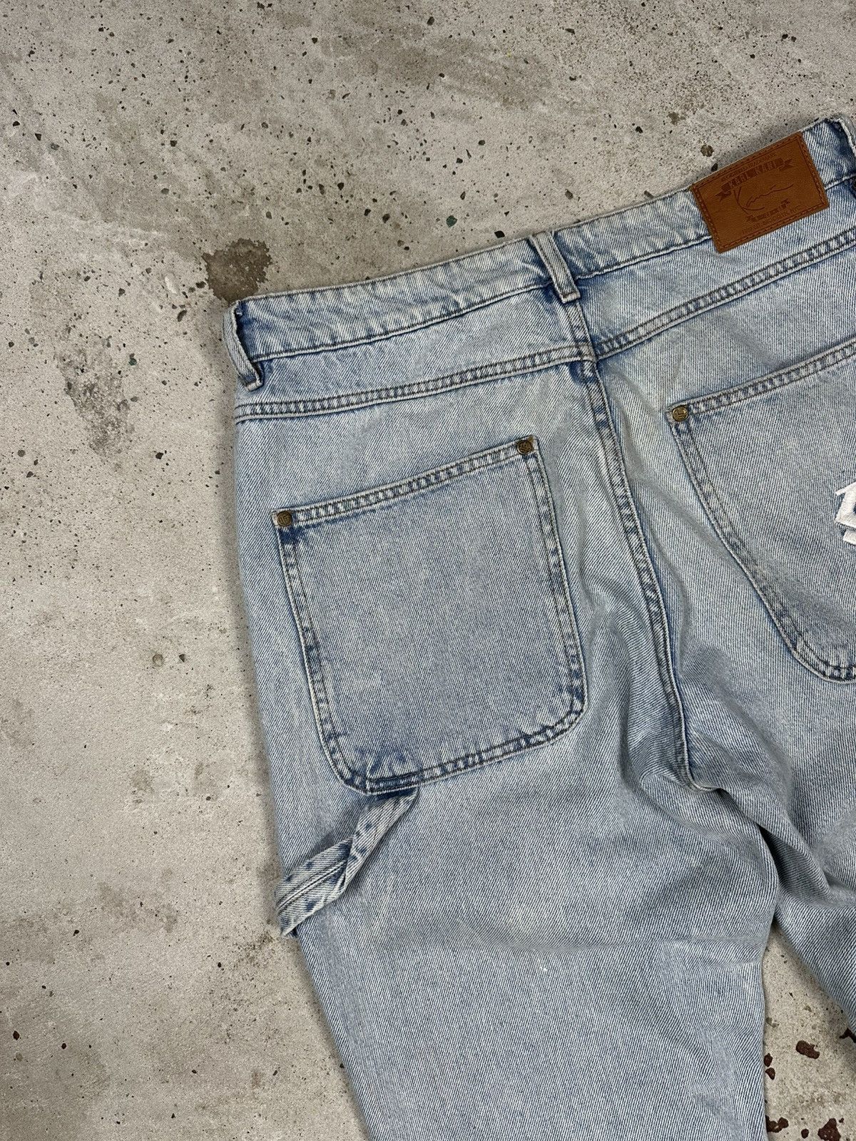 Karl Kani Vintage Y2K Karl Kani Carpenter Baggy Distressed Denim Pants Size US 31 - 20 Thumbnail