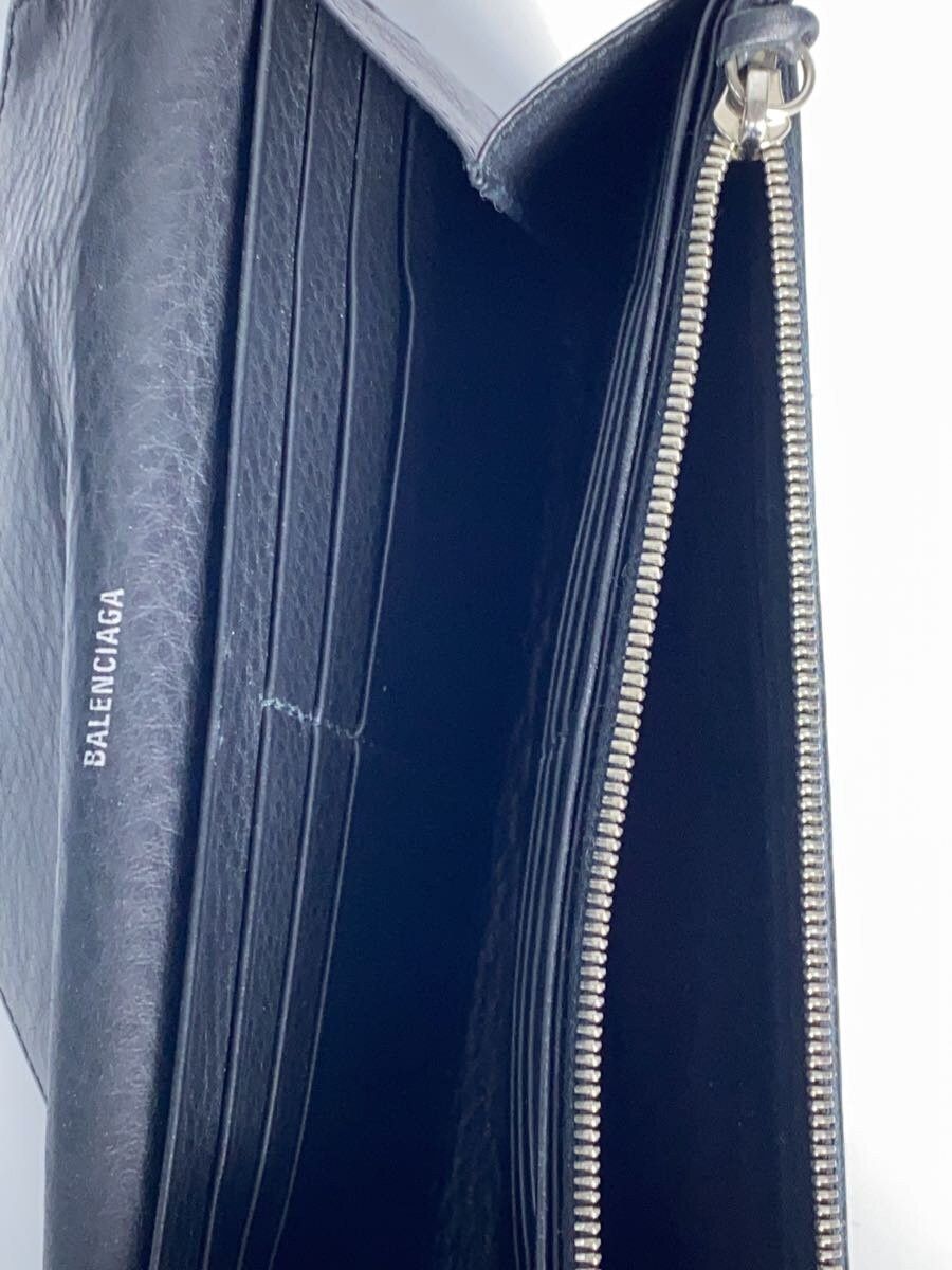 Balenciaga Balenciaga Leather Long Wallet Black Size ONE SIZE - 4 Thumbnail