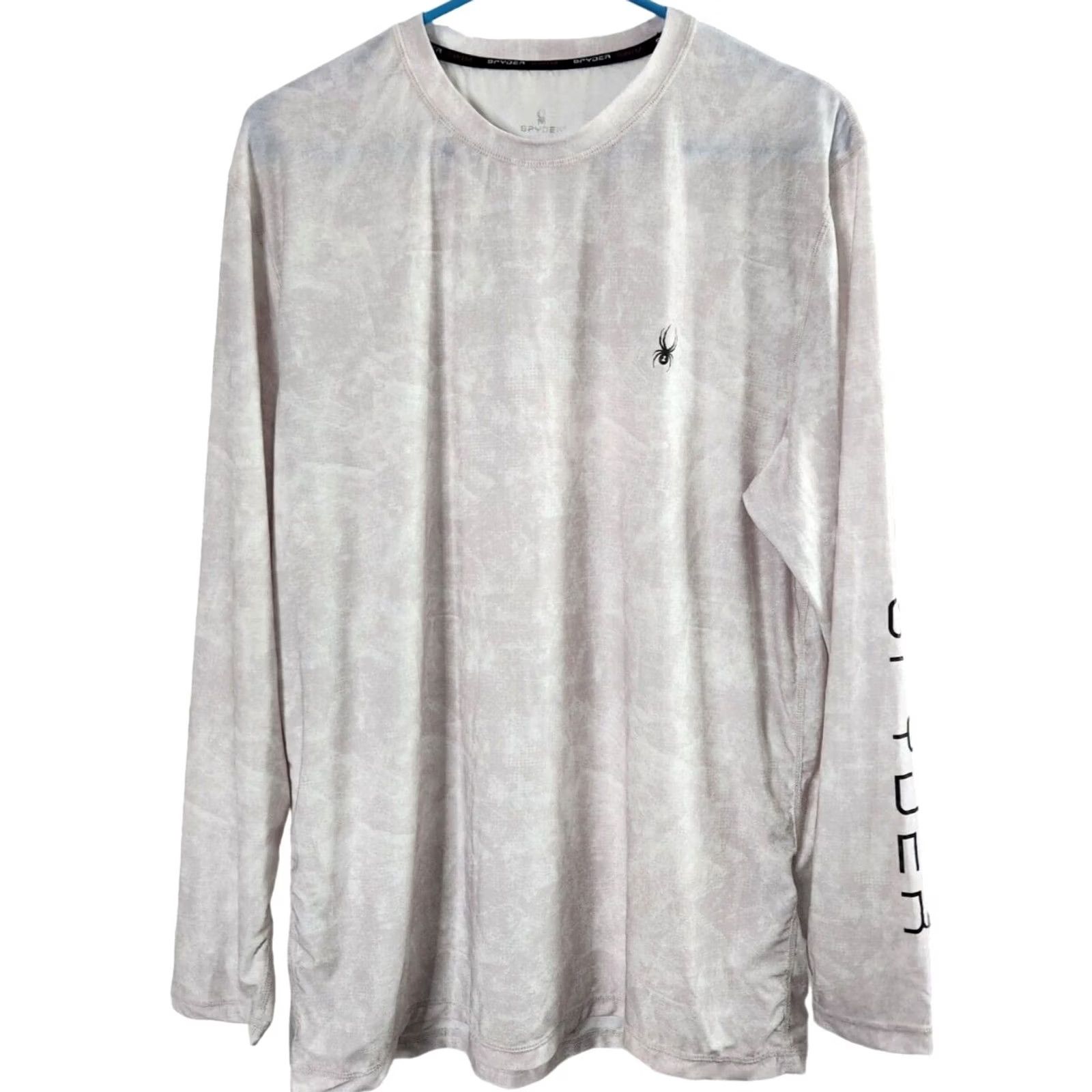 Spyder Spyder Rash Guard T-Shirt Mens M Long Sleeve UPF 50+ Quick Dry Gray Shirt Size US M / EU 48-50 / 2 - 2 Thumbnail