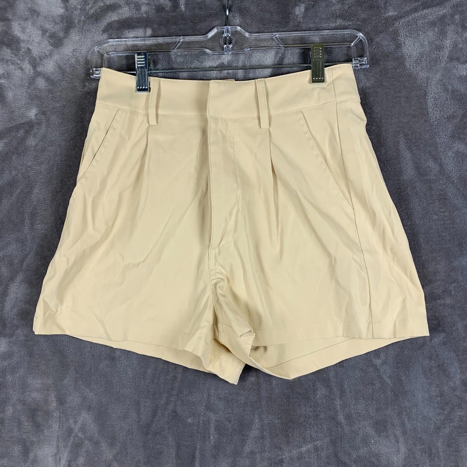 Designer Womens Floerns Casual High Waist Shorts w PocketSz. XS (348) Size 26" / US 2 / IT 38 - 1 Thumbnail