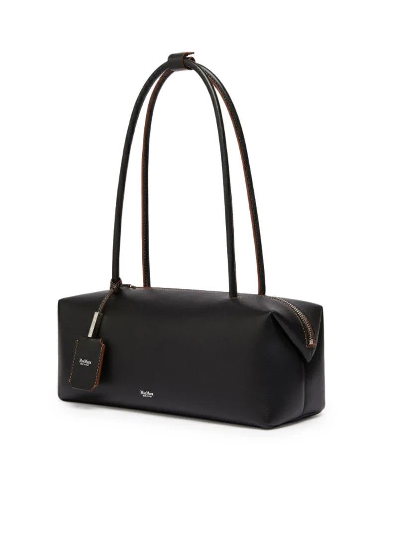 Max Mara MAX MARA Black Leather Top Handle Bag New And Authentic Size ONE SIZE - 2 Thumbnail