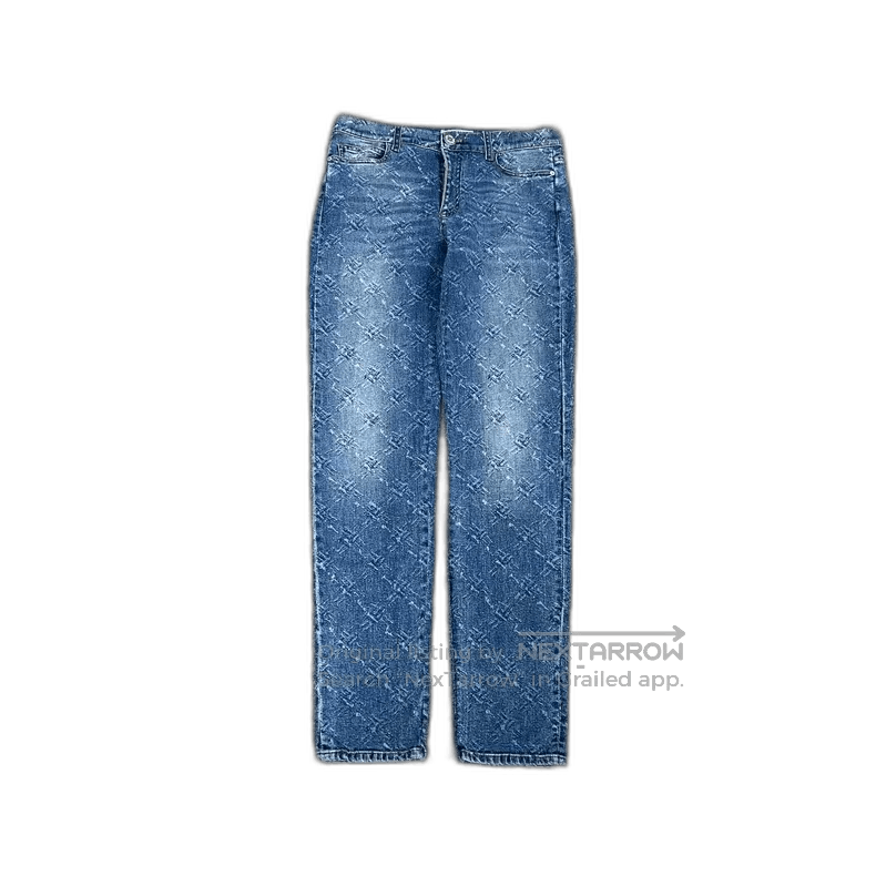 Chanel Chanel Denim Jeans with Snowflake Pattern. Size US 32 / EU 48 - 1 Thumbnail