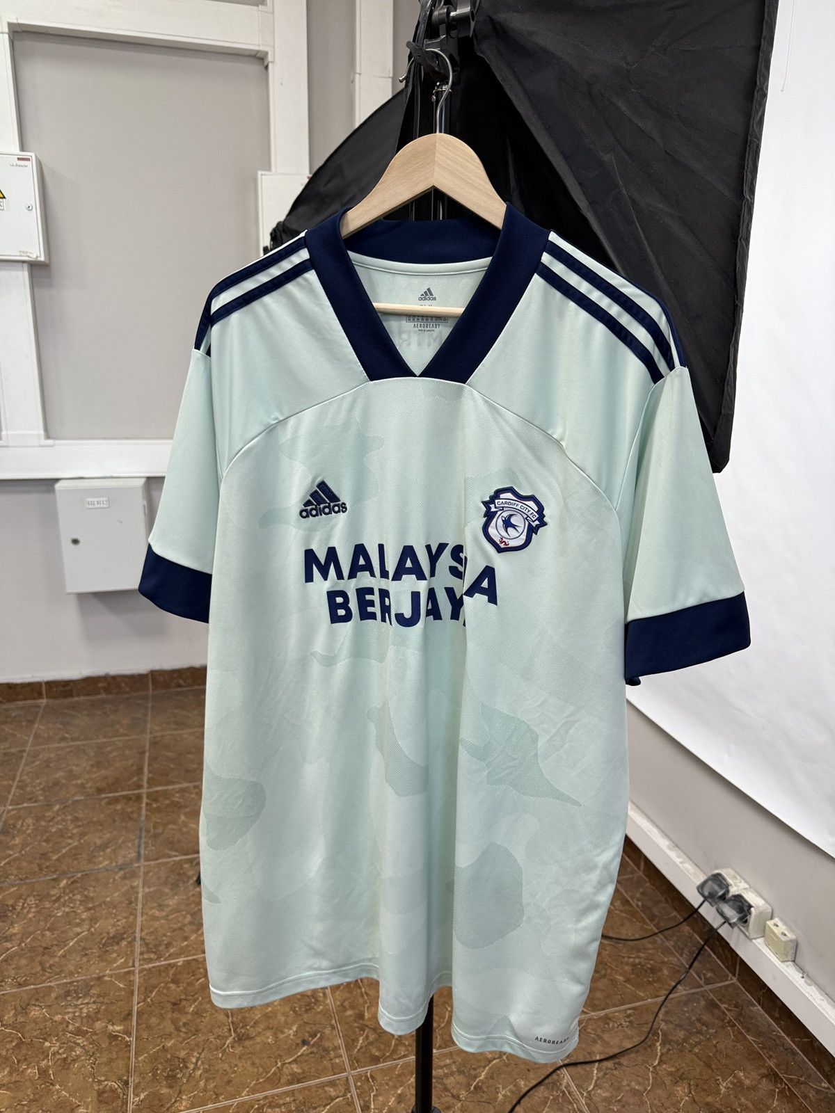 Adidas 🇬🇧 2022/2021 Adidas Cardiff City Fc Away Kit Soccer Jersey Size US XXL / EU 58 / 5 - 1 Thumbnail