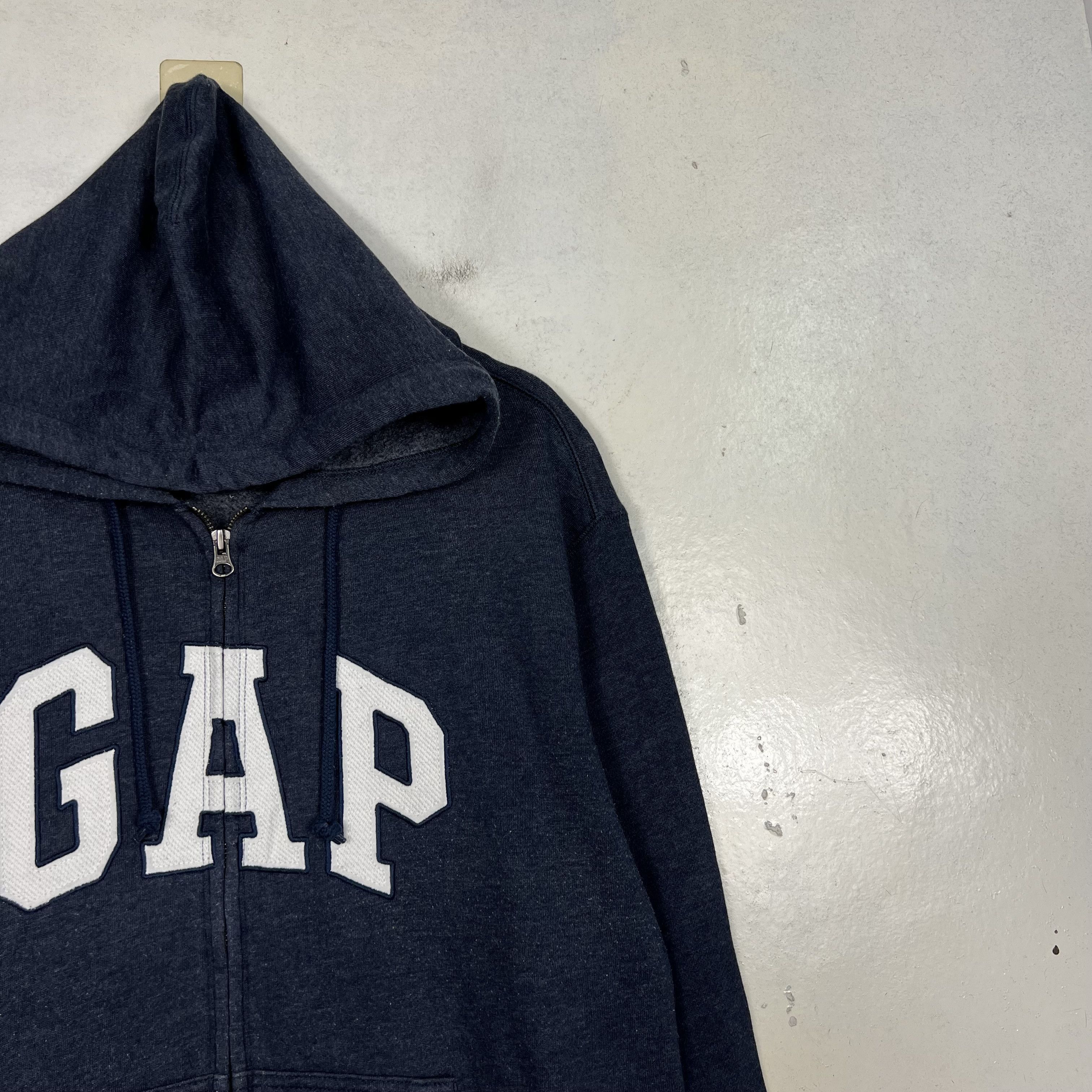 Gap GAP Spellout Big Logo Zipper Hoodie Sweatshirt #3835-C175 Size US L / EU 52-54 / 3 - 4 Thumbnail