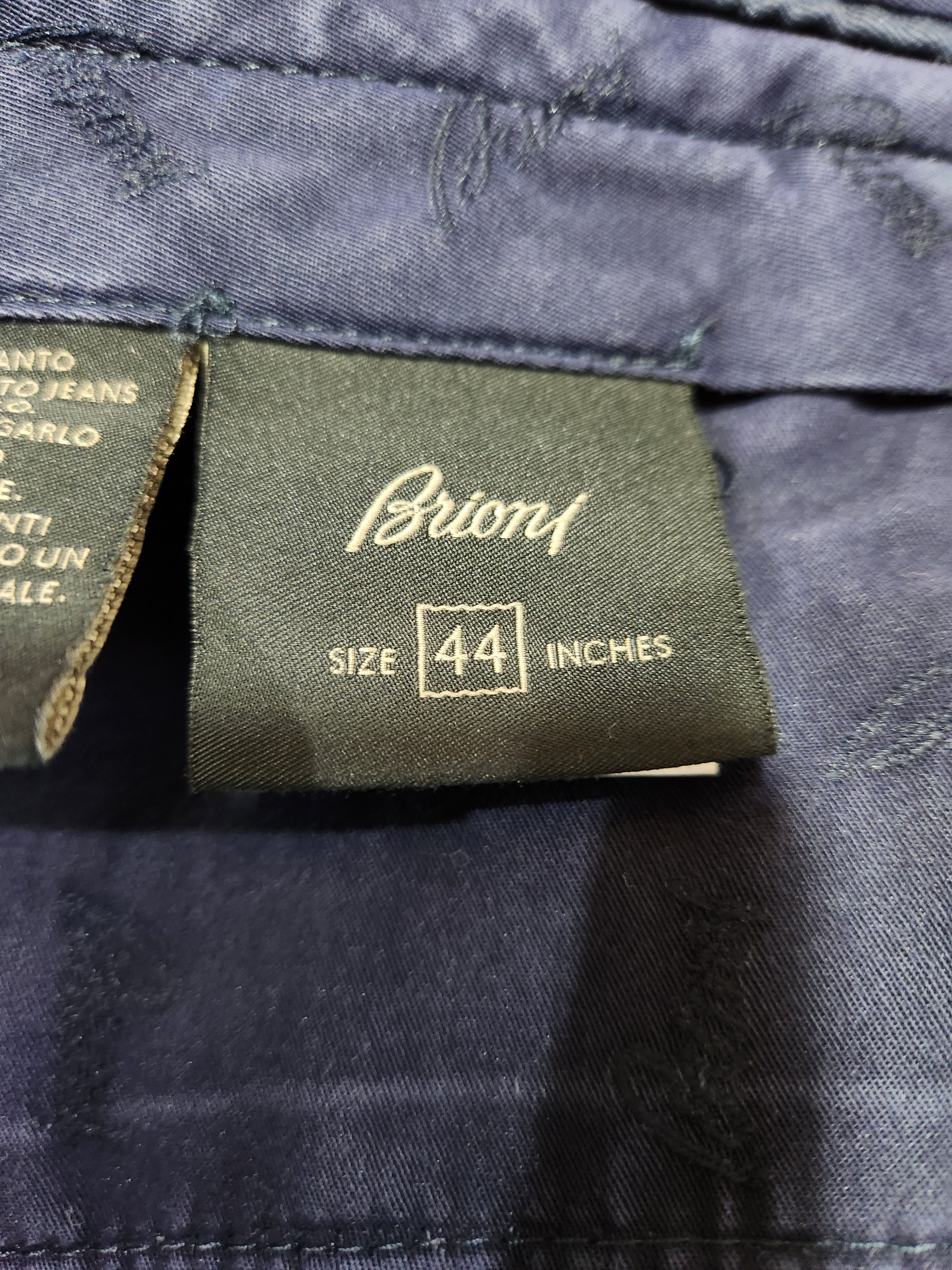 Brioni Stelvio Dark Blue Indigo Cotton Stretch Jeans Size US 44 / EU 60 - 12 Thumbnail
