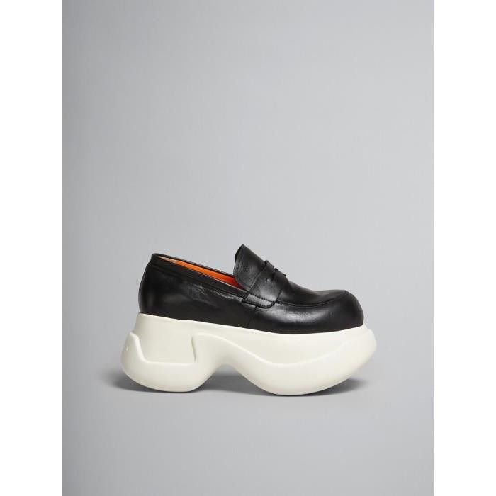 Marni o1w1db10125 23 Chunky Moccasin in Black Size US 7 / IT 37 - 1 Thumbnail