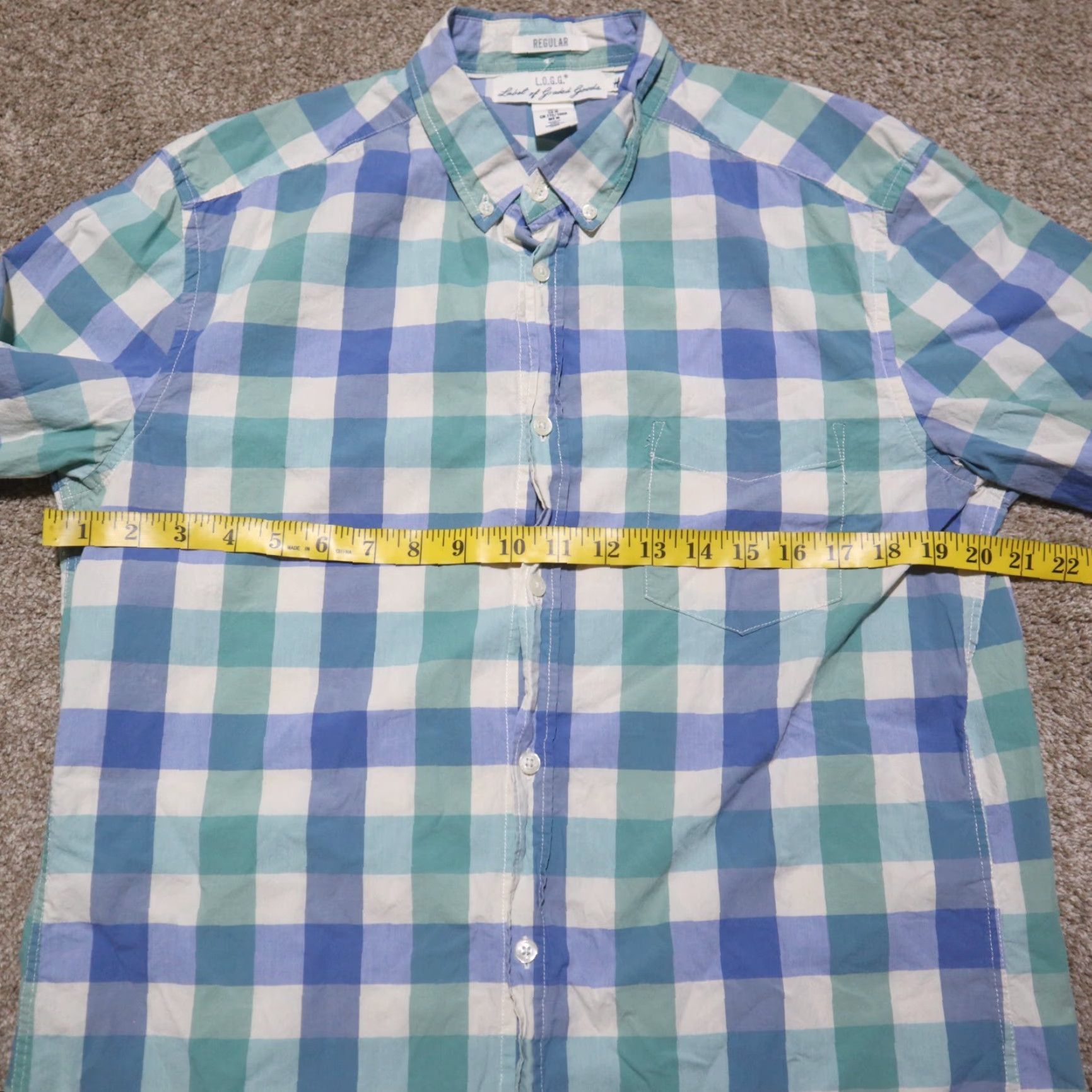 H&M H&M Shirt Plaid Button-Up Long Sleeve Adult M Multicolor Cotton Size US M / EU 48-50 / 2 - 4 Thumbnail