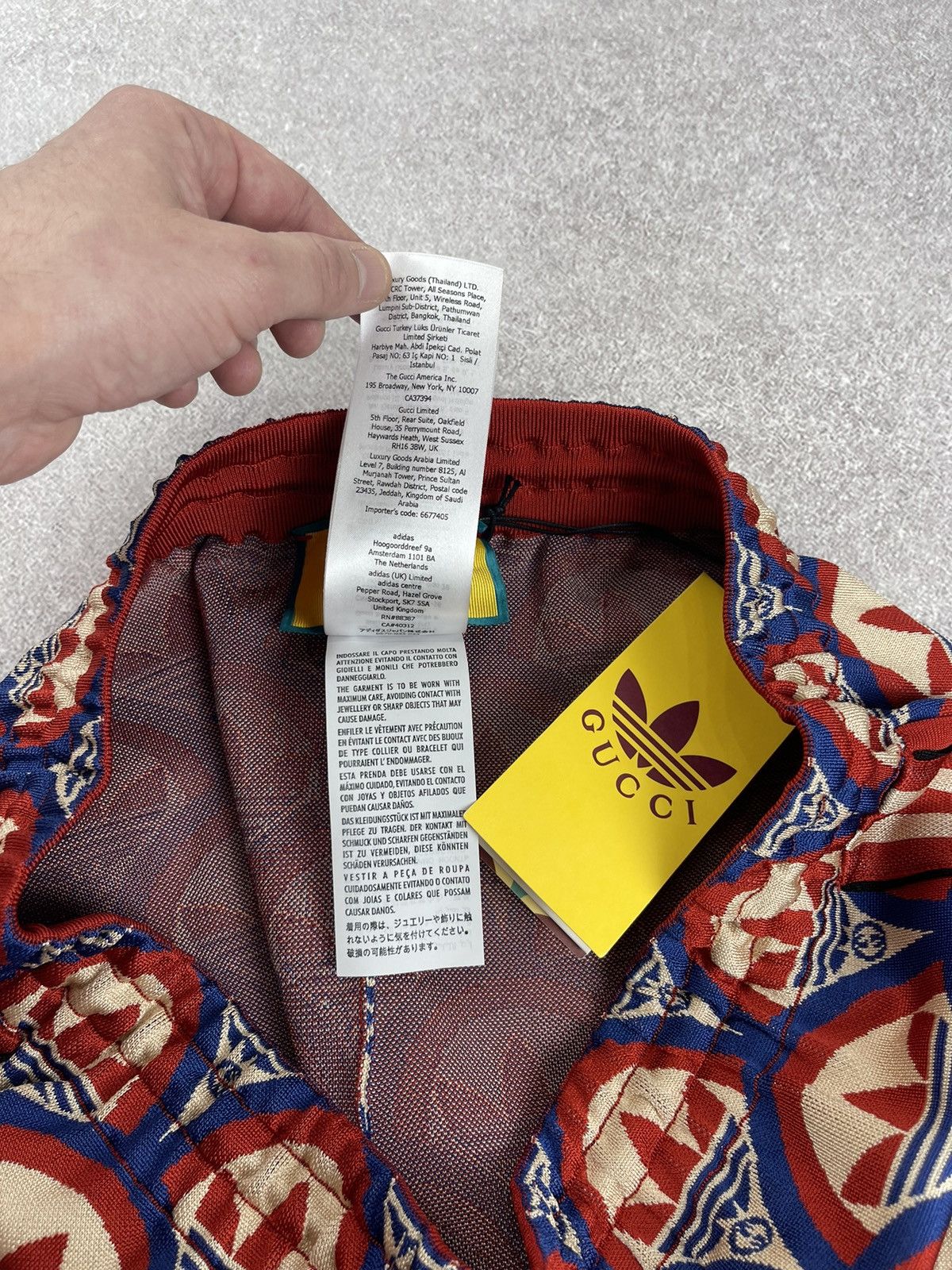 Gucci Adidas x Gucci Jacquard Shorts Red/Blue Size L Size 28" / US 6 / IT 42 - 8 Thumbnail