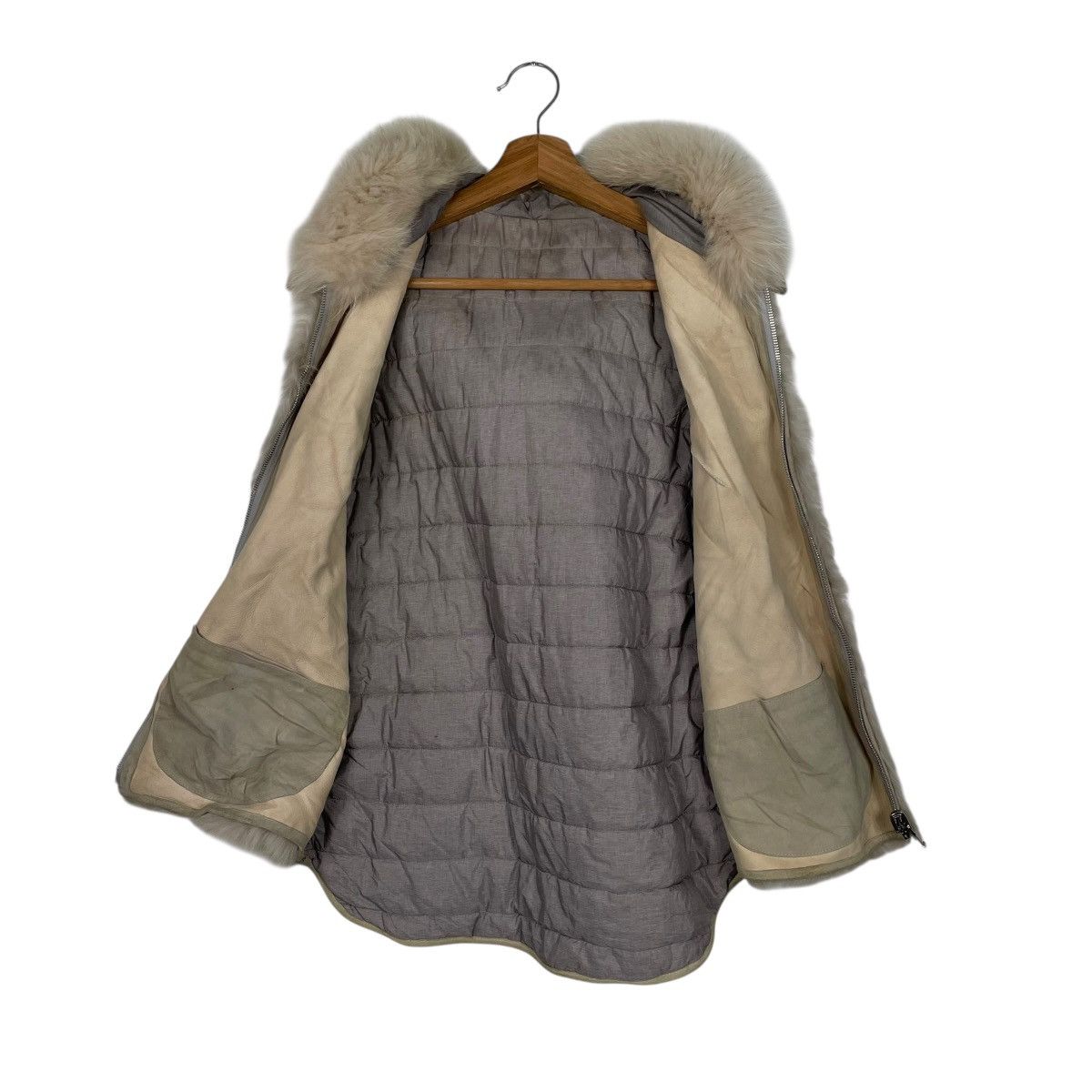 Japanese Brand El Midas Brown Hooded Faux Fur Vest Size M / US 6-8 / IT 42-44 - 13 Thumbnail