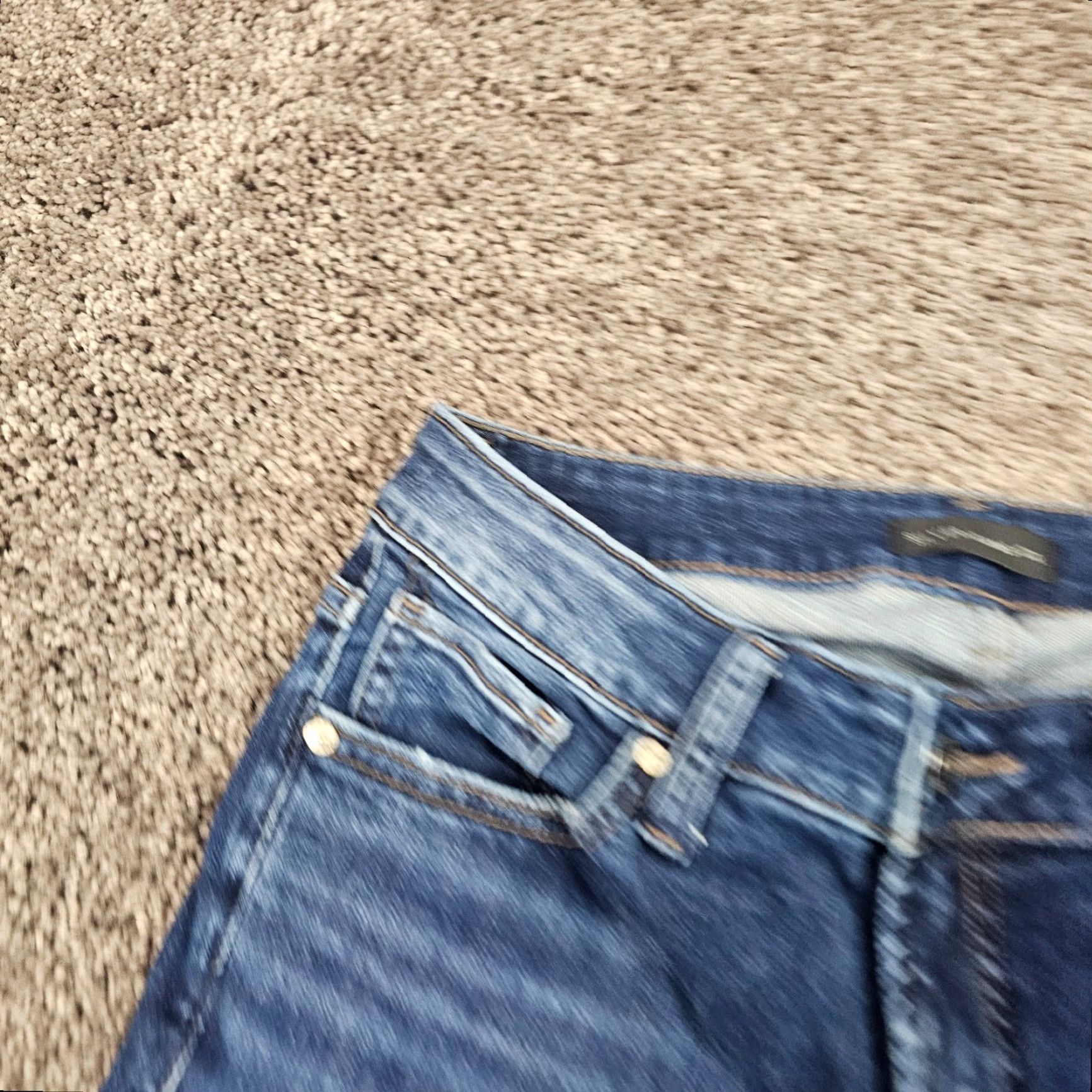 Silver Jeans Co. VINTAGE Silver Jeans Womens Stretch Straight Jeans 26 Low Rise Dark Wash Cotton Blend Blue 90s Womens Size 25" / US 0 / IT 36 - 3 Thumbnail