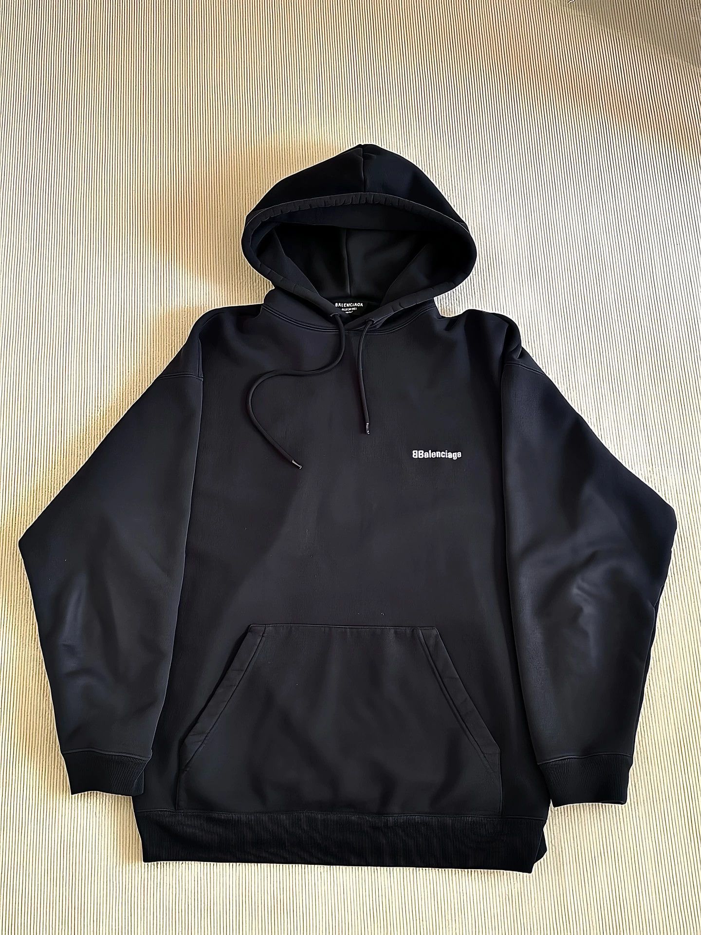 Balenciaga Embroidered Blue Hoodie Sweatshirt - dmc