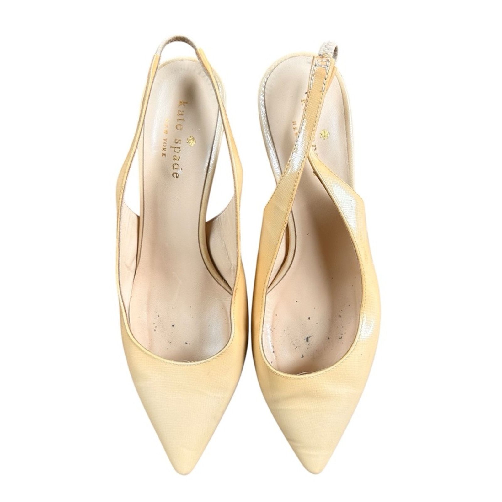 Kate Spade Kate Spade Kitten Slingback Heels – Beige – Size 6.5 – GUC Size US 6.5 / IT 36.5 - 1 Thumbnail