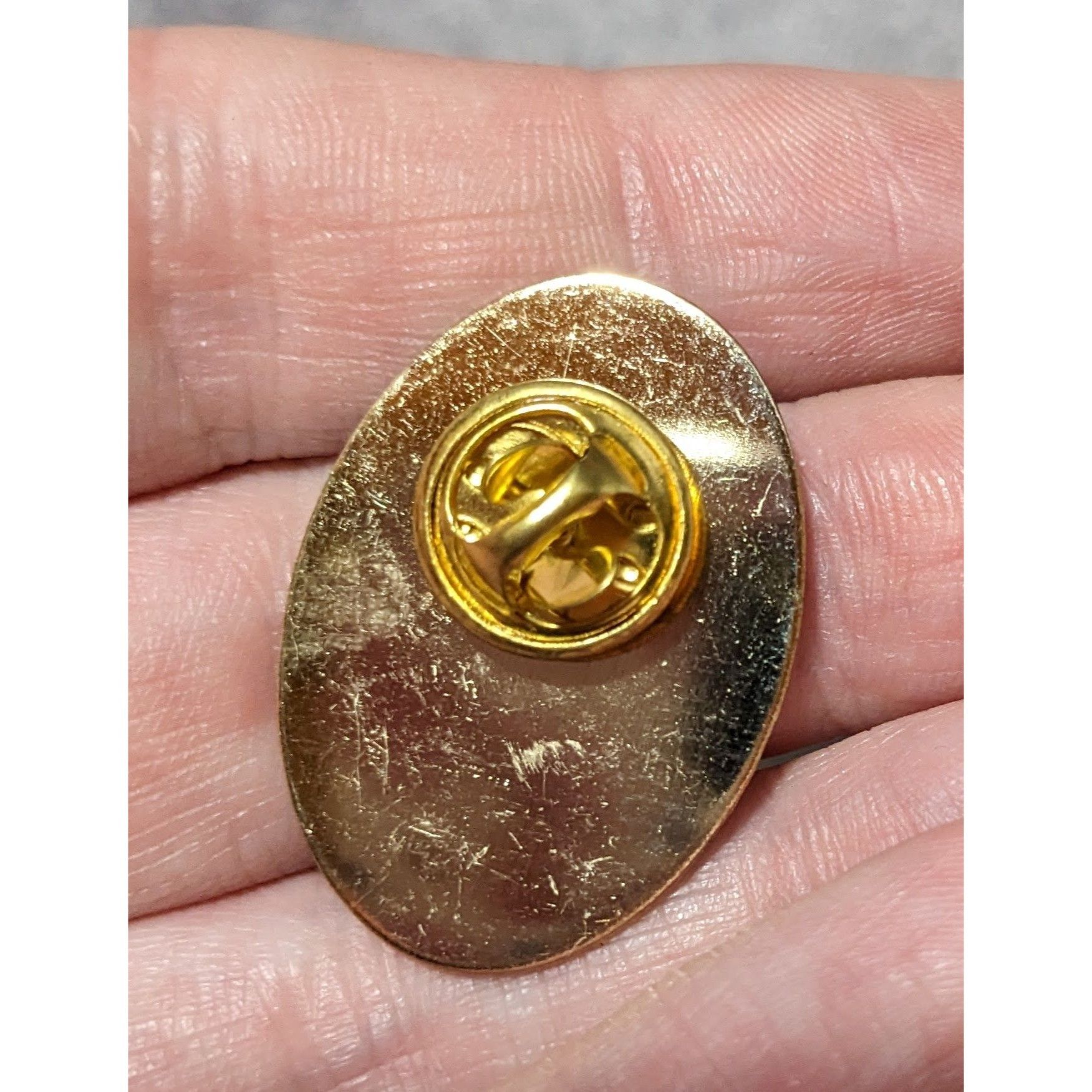 Other Light House Religious Themed Blue And Gold Lapel Pin Size ONE SIZE - 6 Thumbnail
