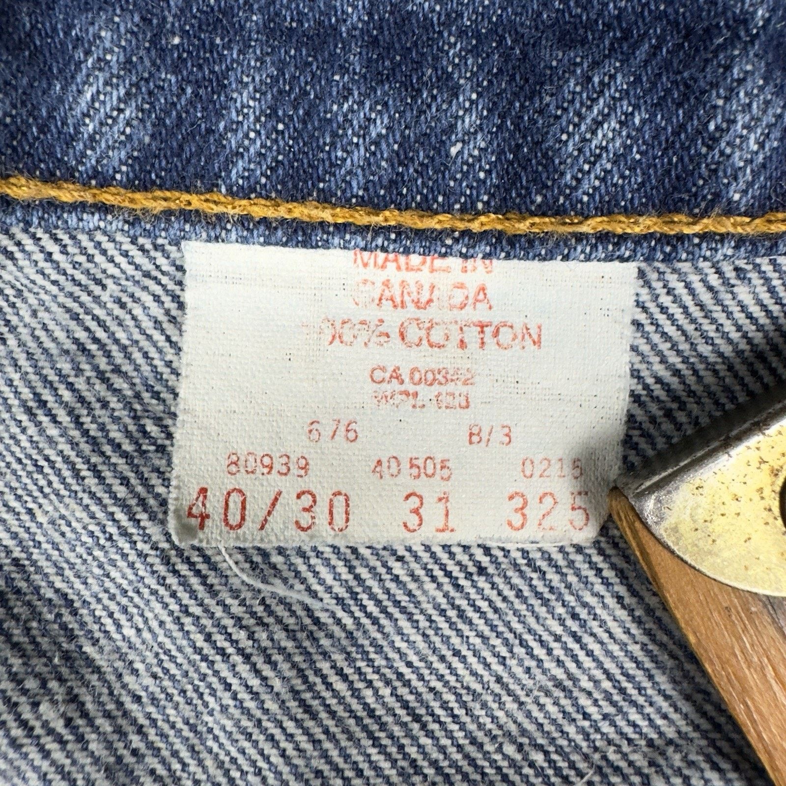 Levi's VTG Levi’s 505 Jeans Men’s 38x27.25 Straight Leg Med Wash Size US 38 / EU 54 - 7 Thumbnail