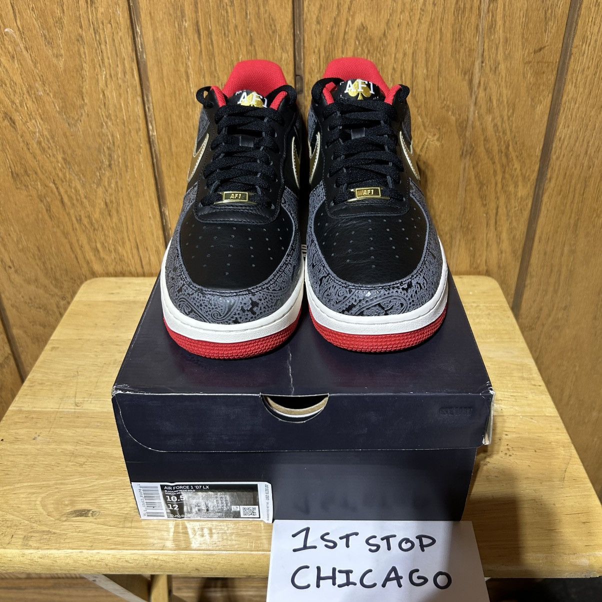 Nike Nike Air Force 1 Low ‘07 LX Spades DJ5184-001 Men’s 10.5 NEW Size US 10.5 / EU 43-44 - 2 Thumbnail