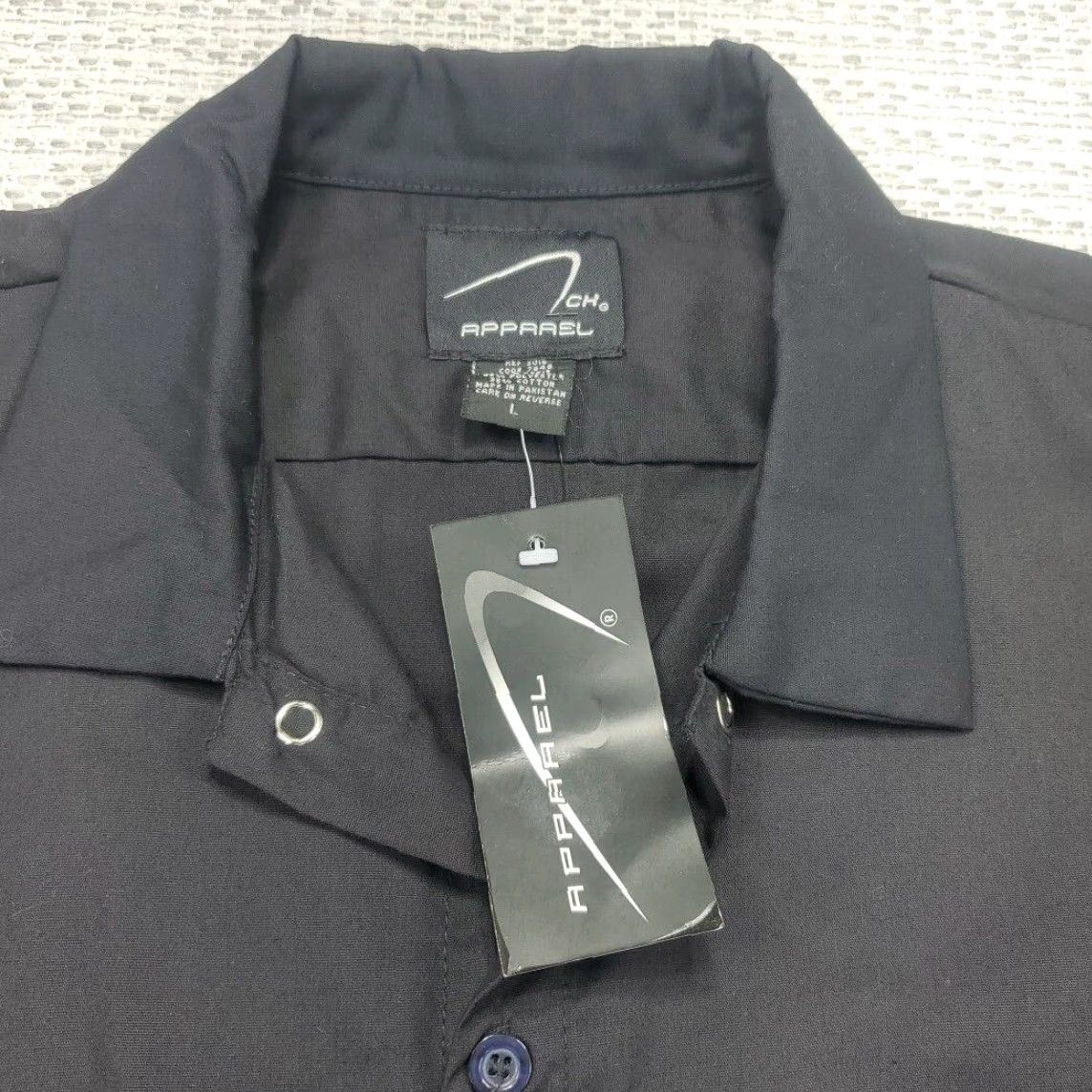 Vintage VINTAGE Laughlin Tattoo Convention Shirt Mens L 2009 Button-Up New Old Stock Black Cotton ACH Apparel Short Sleeve Size US L / EU 52-54 / 3 - 6 Thumbnail