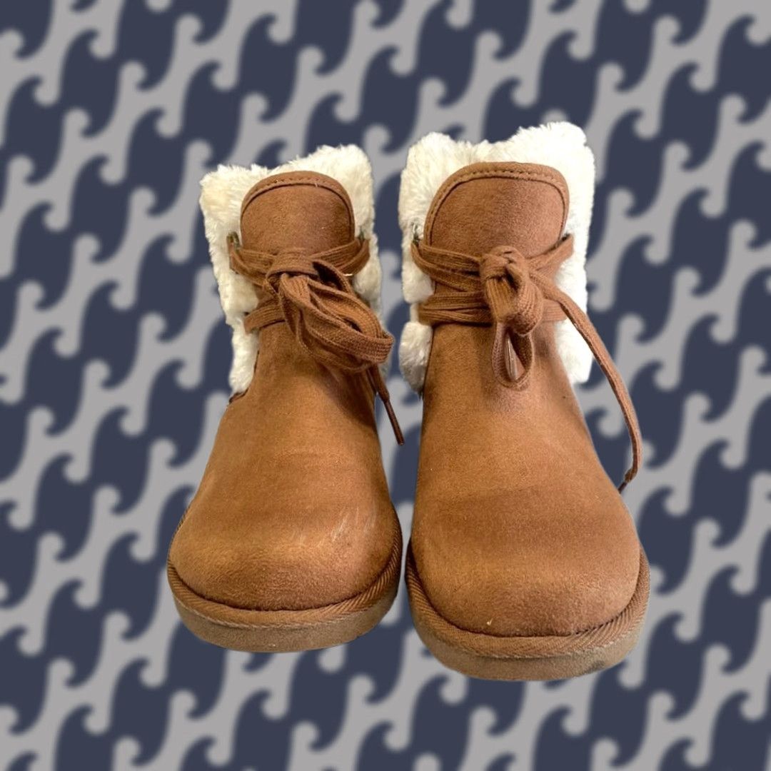 Vintage C&C California Makalu Brown Winter Suede Lace Up Ankle Boots Women's Size 5.5 Bootie Brown Suede Womens 5.5 Size US 6 / IT 36 - 1 Thumbnail