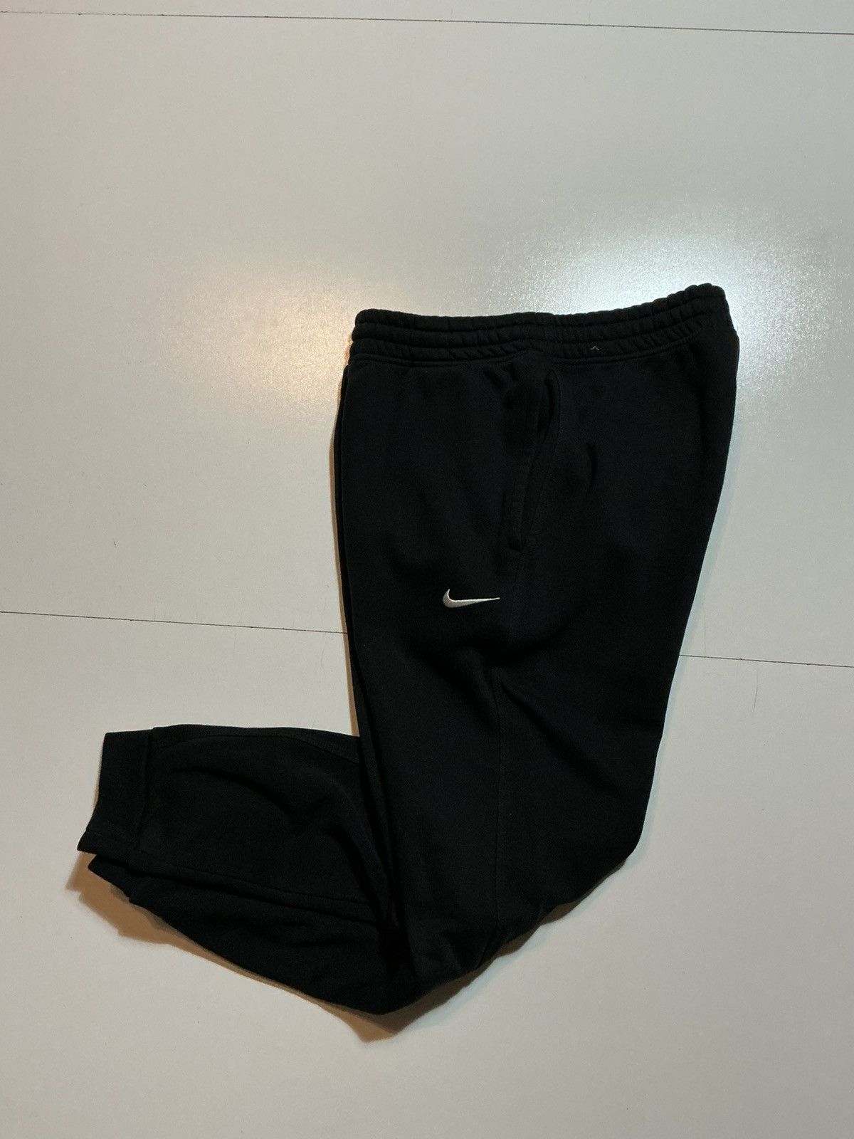 Nike Nike Sportswear Black Club Fleece Swoosh Jogger Sweatpants Size US 30 / EU 46 - 3 Thumbnail