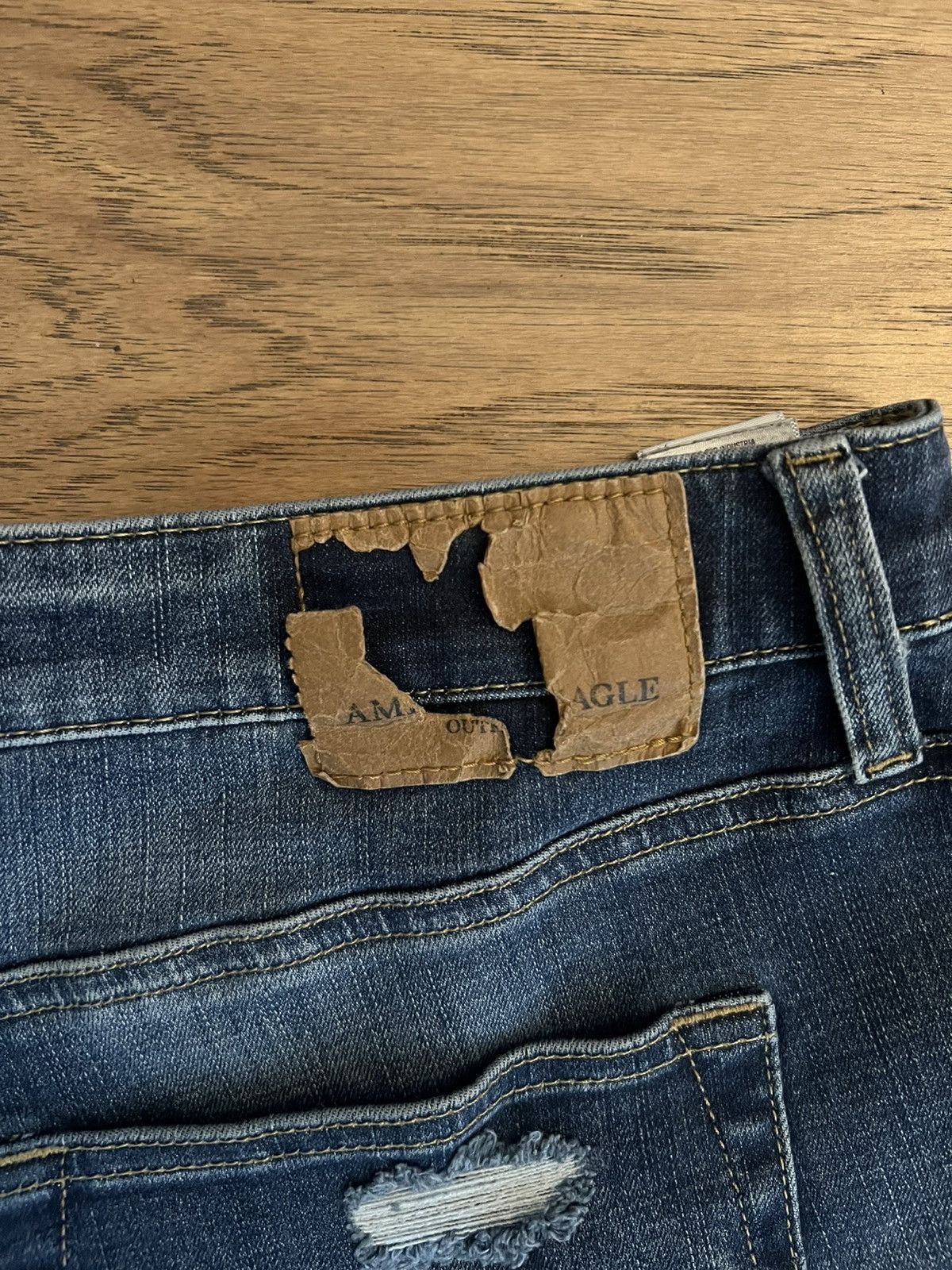 American Eagle Outfitters Custom Stacked Jeans Size US 34 / EU 50 - 3 Thumbnail