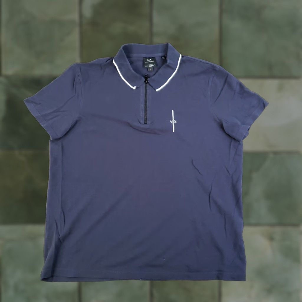 Armani Exchange Armani Exchange Polo Shirt Mens XL Blue Short Sleeve Embossed Logo Polo Shirt Mens XL Blue Short Sleeve Embossed Logo Size US XL / EU 56 / 4 - 1 Thumbnail