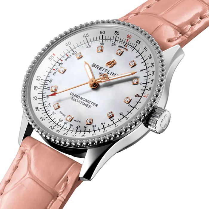 Breitling o1mt1gz0125 Size: OS / Navitimer 35 Watch in Pink & Silver Size ONE SIZE - 2 Thumbnail