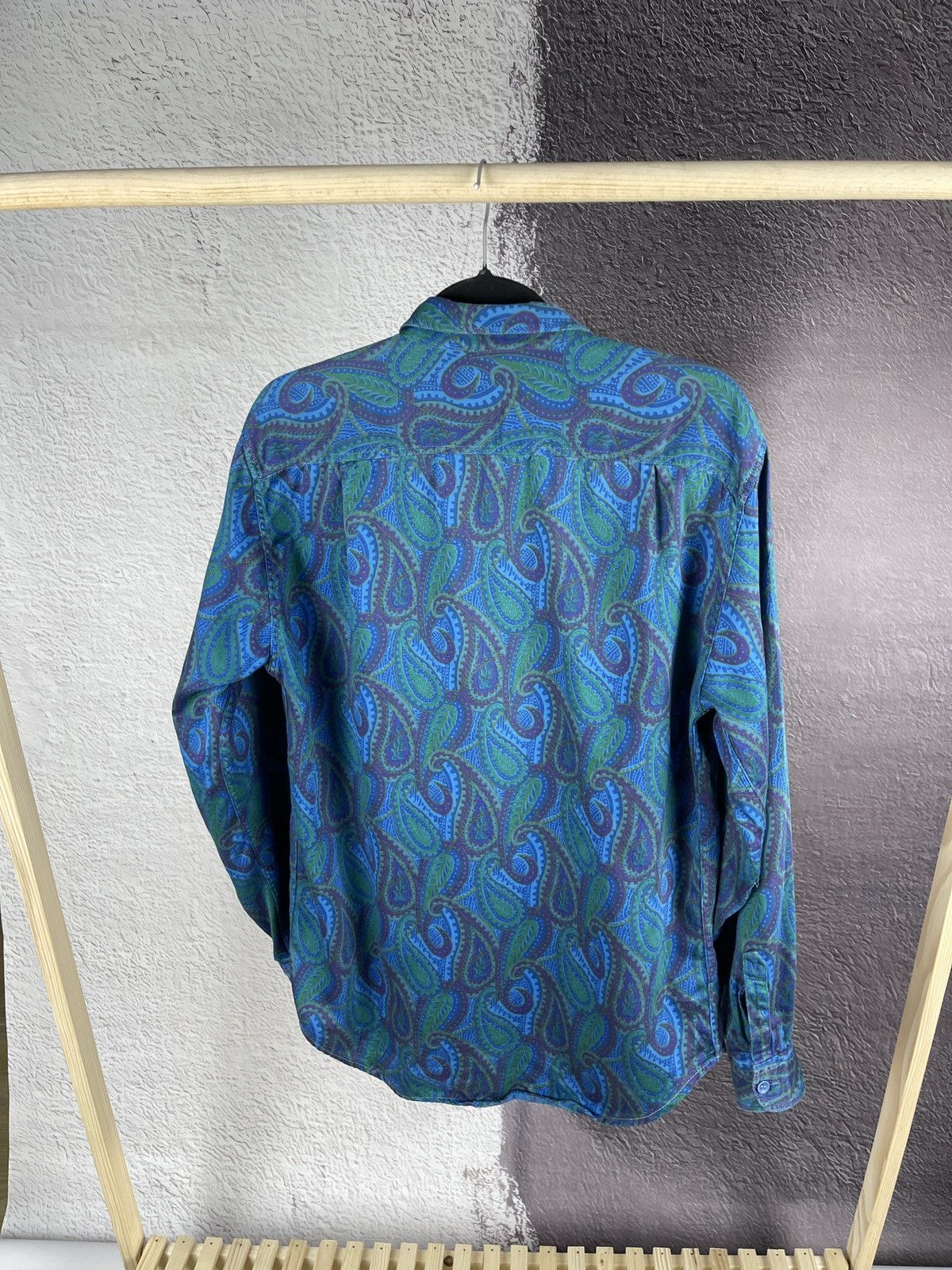 Benetton Benetton vintage 80s 90s paisley pattern made in Italy shirt Size US M / EU 48-50 / 2 - 14 Thumbnail