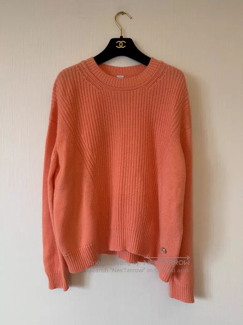Hermes Hermes Pink Orange Cashmere Sweater with Loose Batwing Sle Size XS / US 0-2 / IT 36-38 - 1 Thumbnail