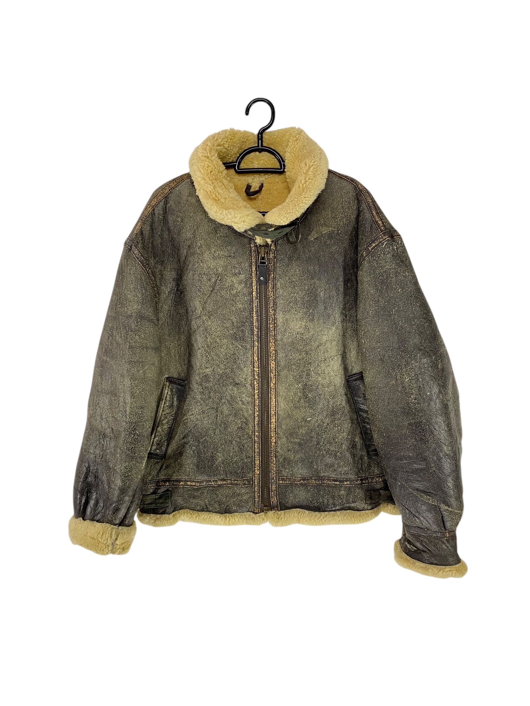 Japanese Brand 2000s JK Members type B-3 bomber jacket Shearling jacket Size US L / EU 52-54 / 3 - 1 Thumbnail