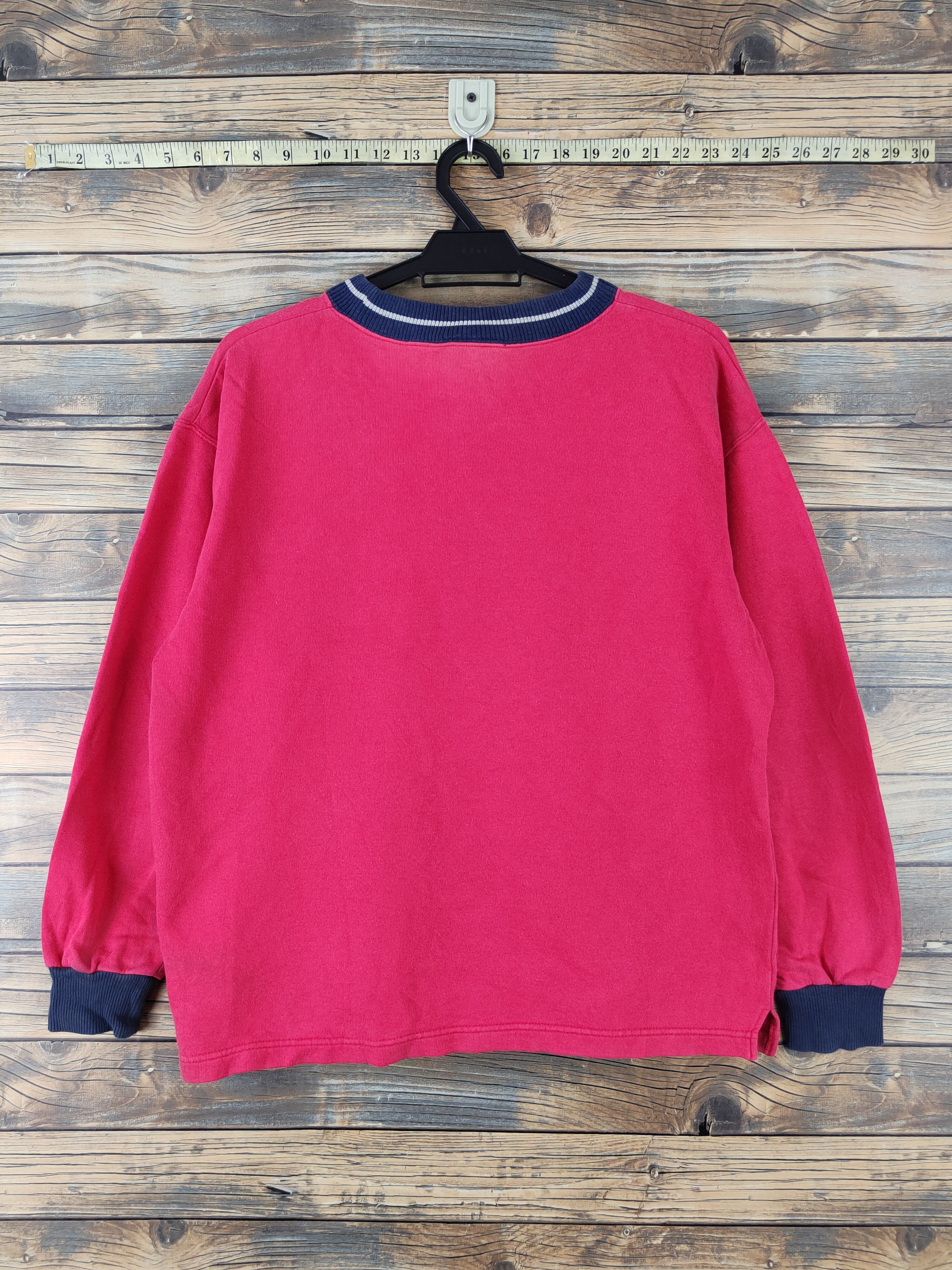 Lacoste × Vintage DL Lacoste vintage Red Sweatshirts #428 Size M / US 6-8 / IT 42-44 - 8 Thumbnail