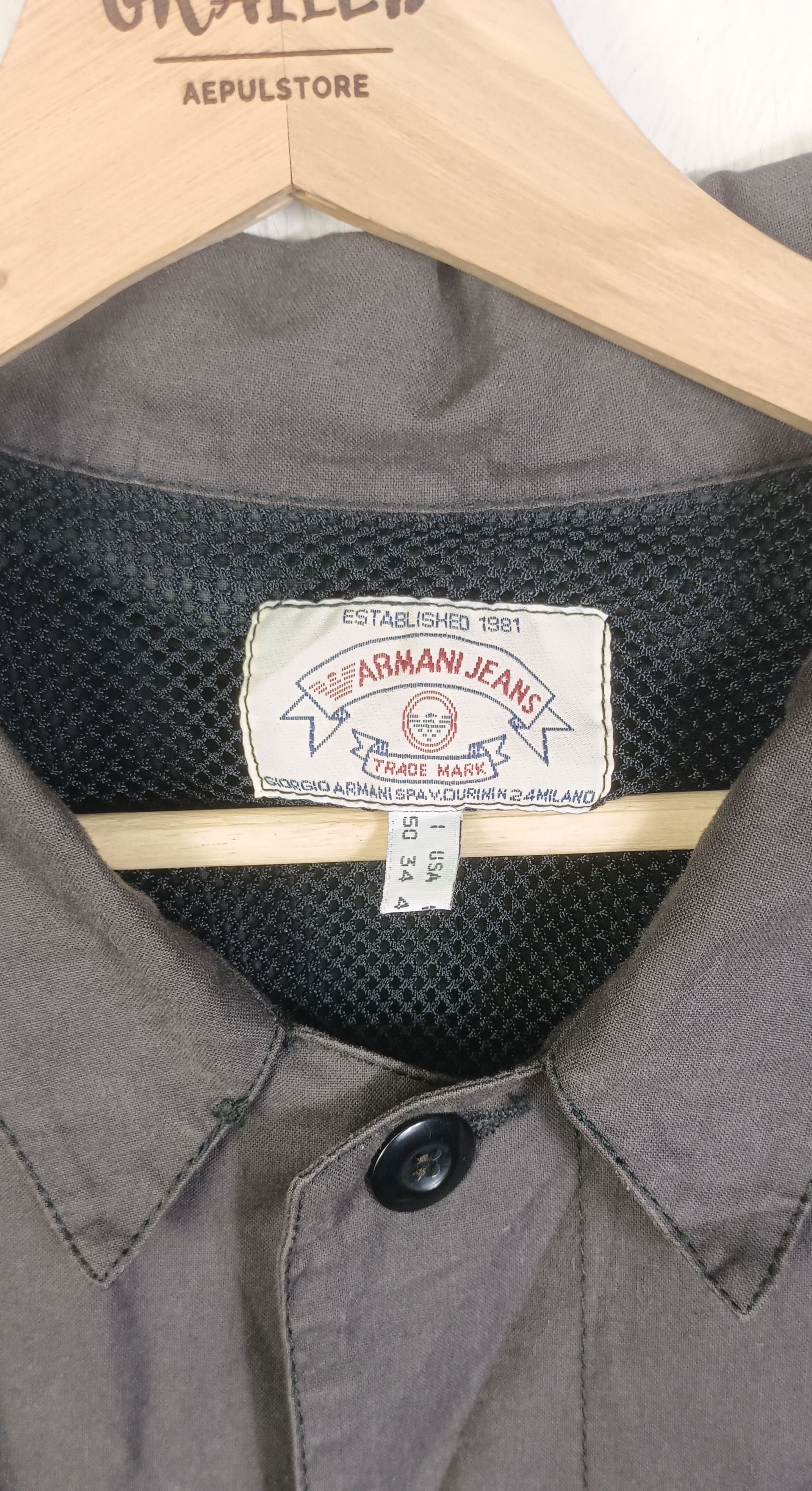 Giorgio Armani 🇮🇹Simin I Armani Jeans Trench Coat Men Jacket Size US L / EU 52-54 / 3 - 7 Thumbnail