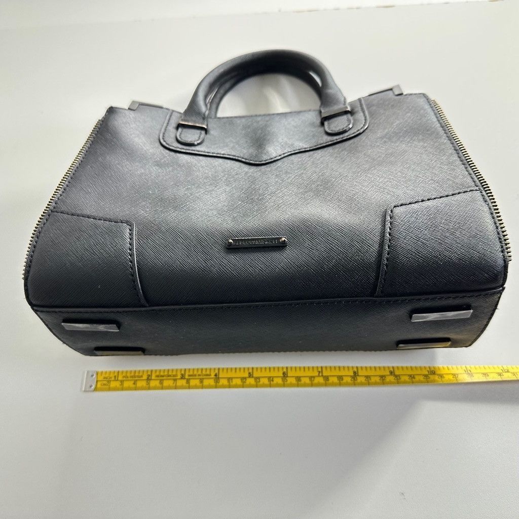 Rebecca Minkoff Rebecca Minkoff Saffiano Leather Black Satchel Crossbody Bag Size ONE SIZE - 17 Thumbnail